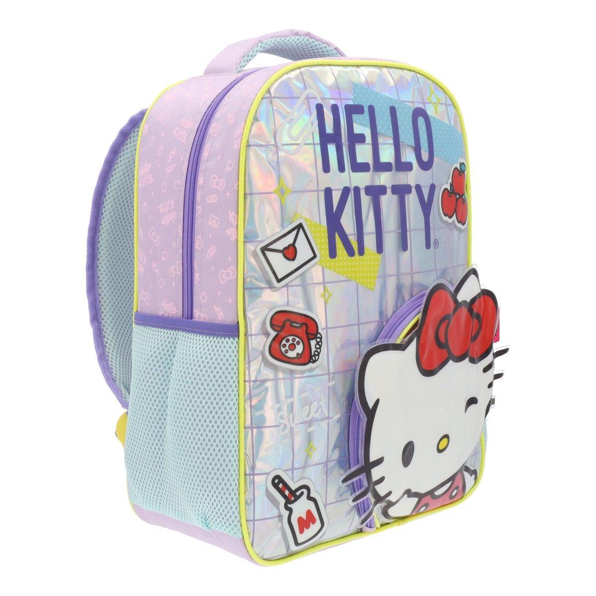 Mochila Niña Pretty Morado Hello Kitty-1