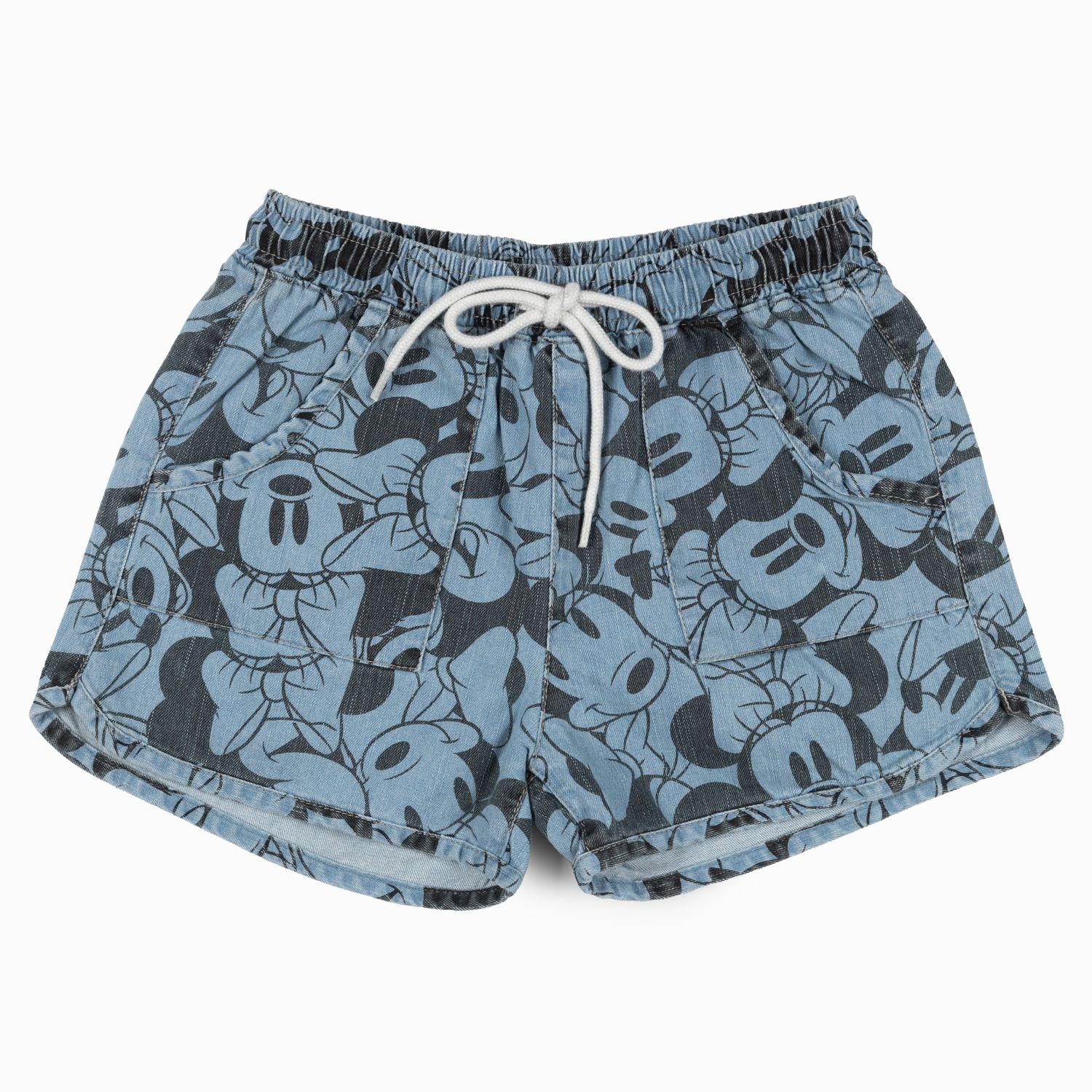 Short Niña Full Print Minnie Azul Disney-2