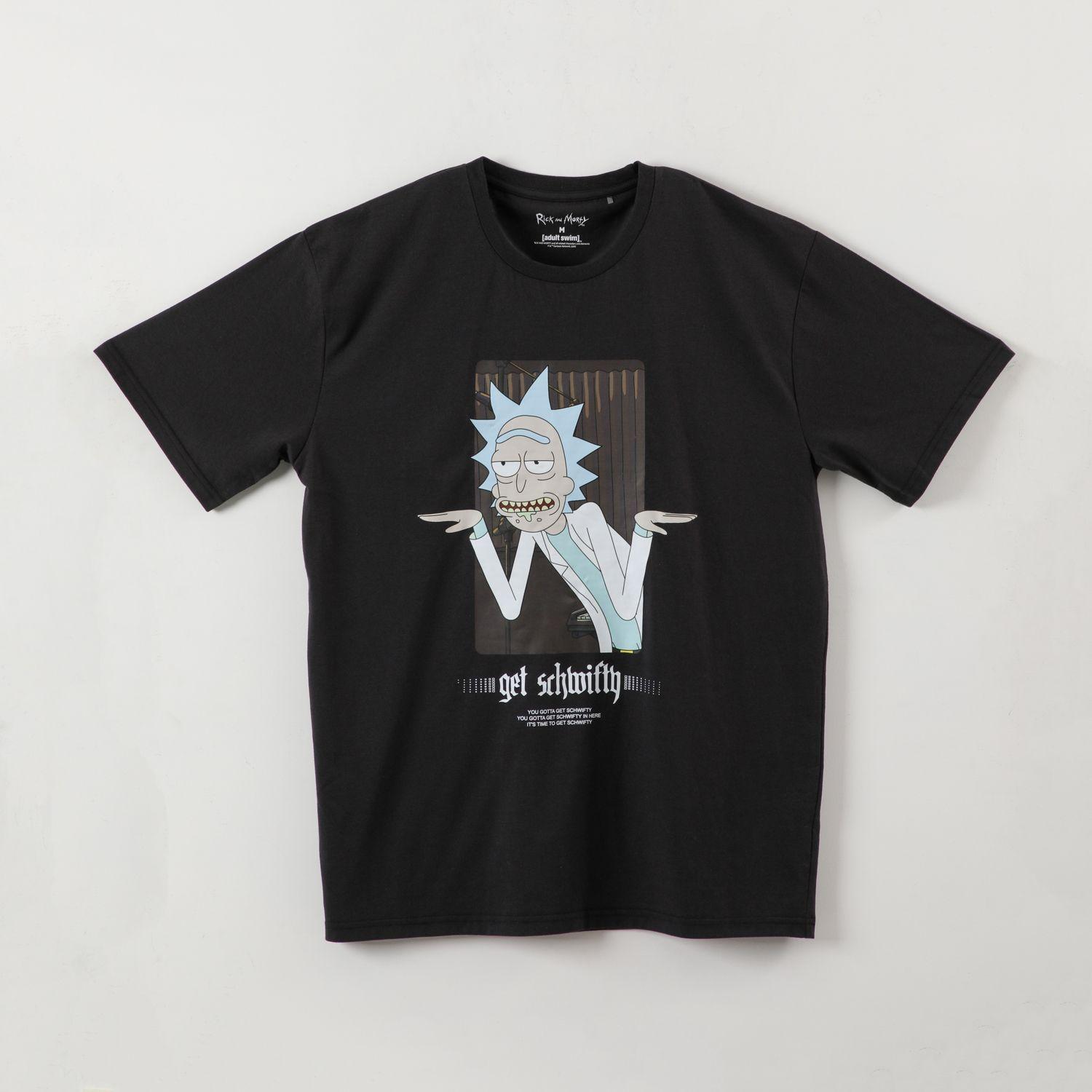 Polera Manga Corta Hombre Gris Rick and Morty-0