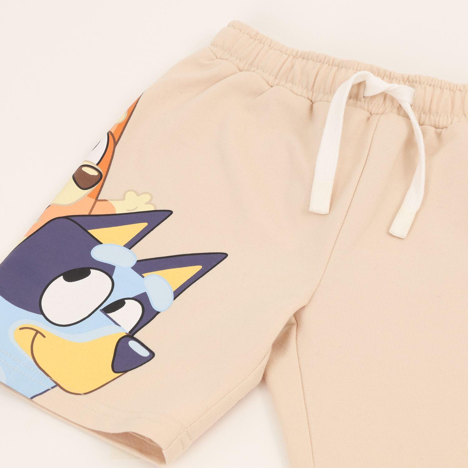 Short Cordón Niño Beige Friends Bluey-2