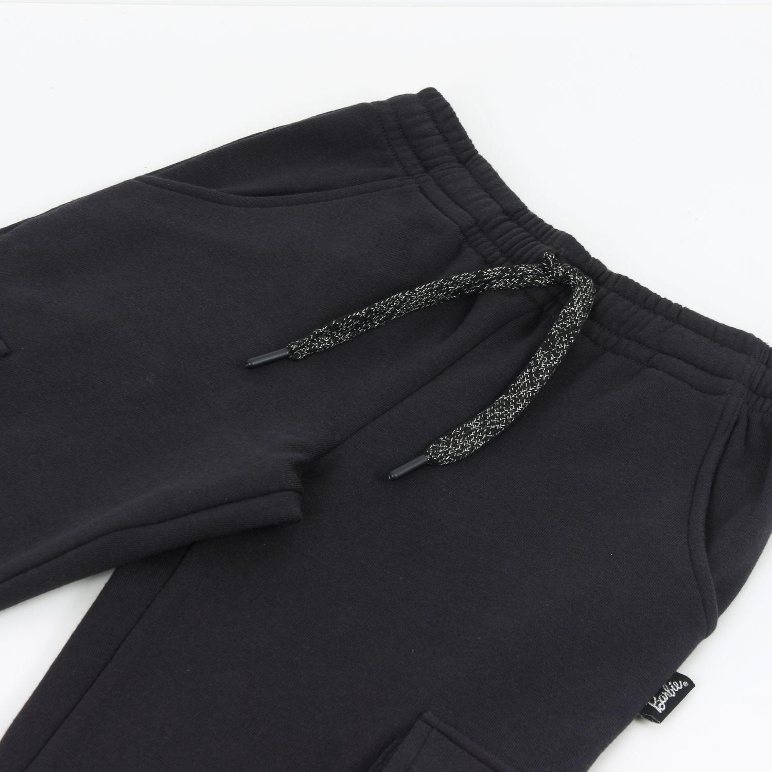 Pantalón de Buzo Niña Cargo Negro Barbie-2