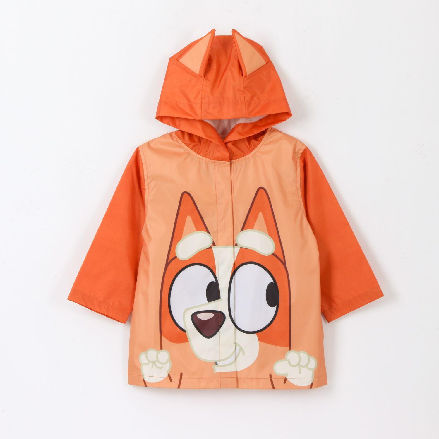 Impermeable Niño Orejas Bingo Naranjo Bluey-0