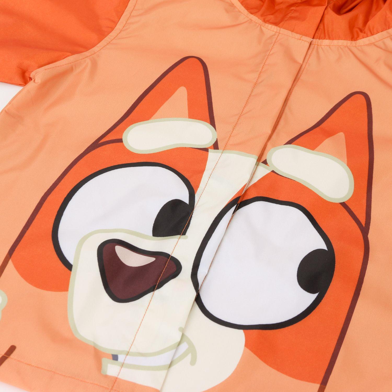 Impermeable Niño Orejas Bingo Naranjo Bluey-2