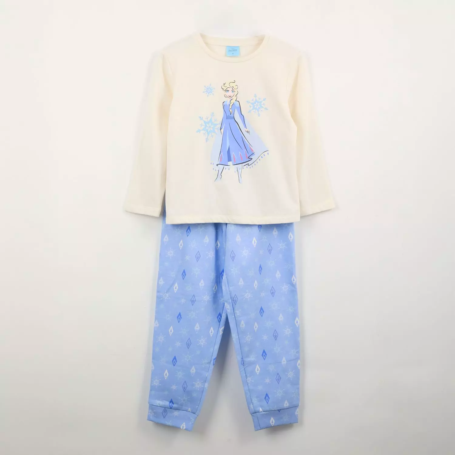 Pijama Manga Larga Elsa Frozen Beige Disney-0