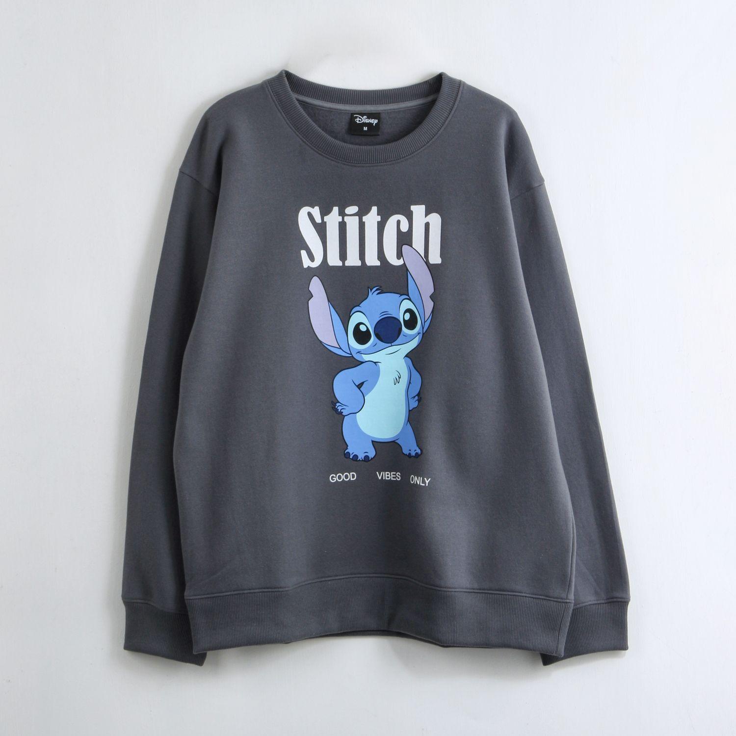 Polerón Cerrado Mujer Lilo & Stich Negro Disney-0