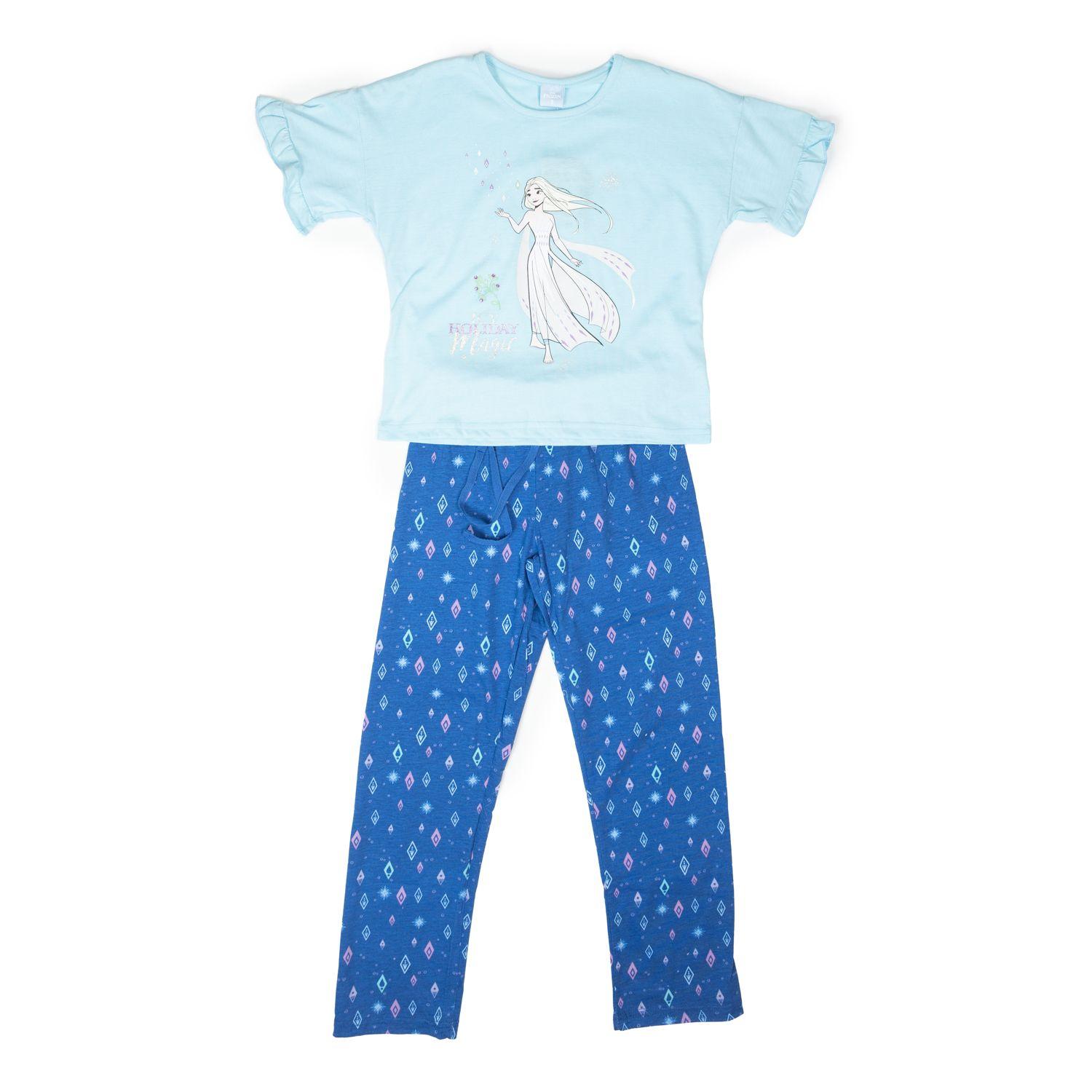 Pijama Niña Frozen Holiday Azul Disney-0