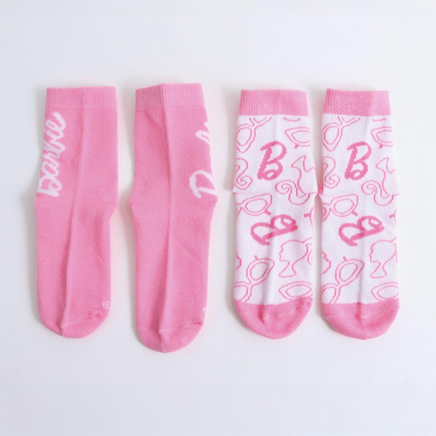 Bipack Calcetines Niña Full Print Rosado Barbie-1
