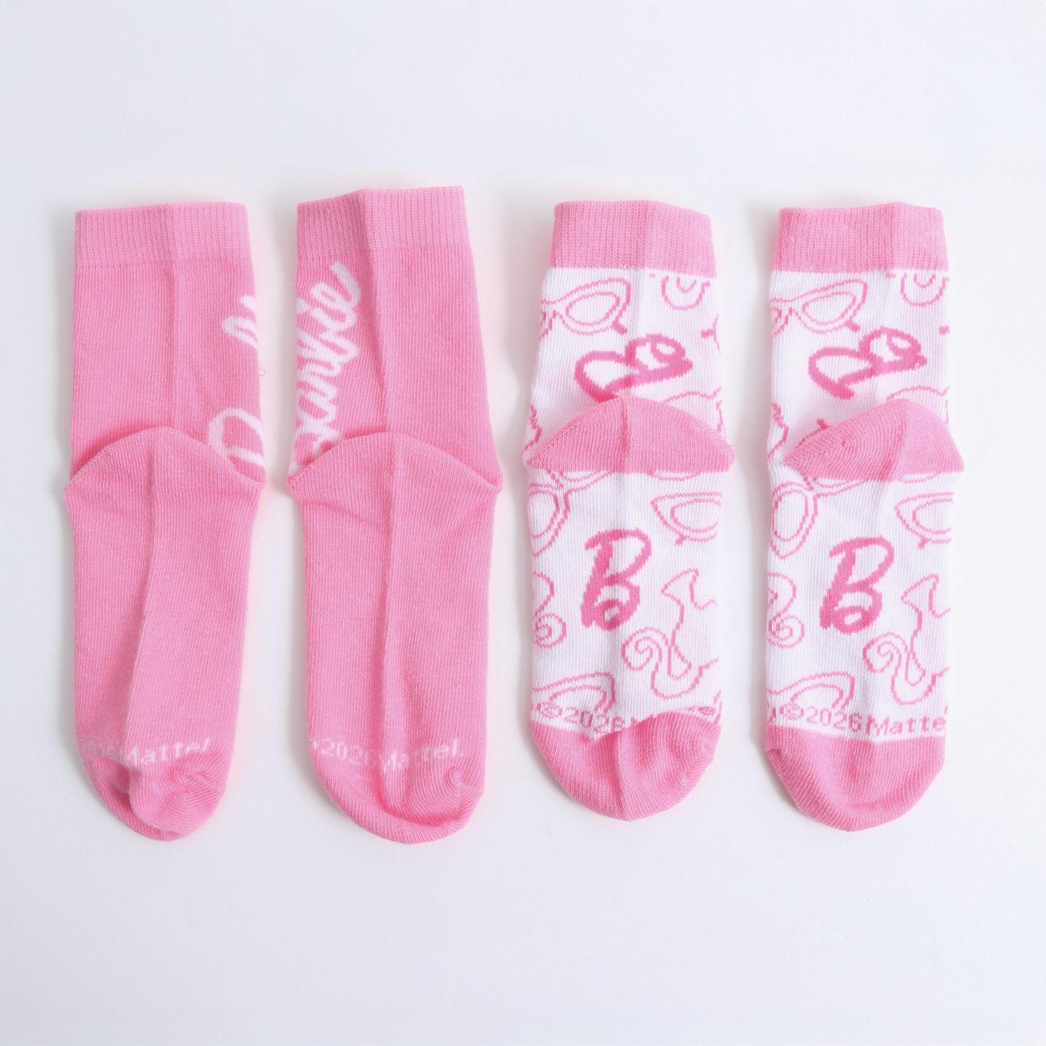 Bipack Calcetines Niña Full Print Rosado Barbie-2