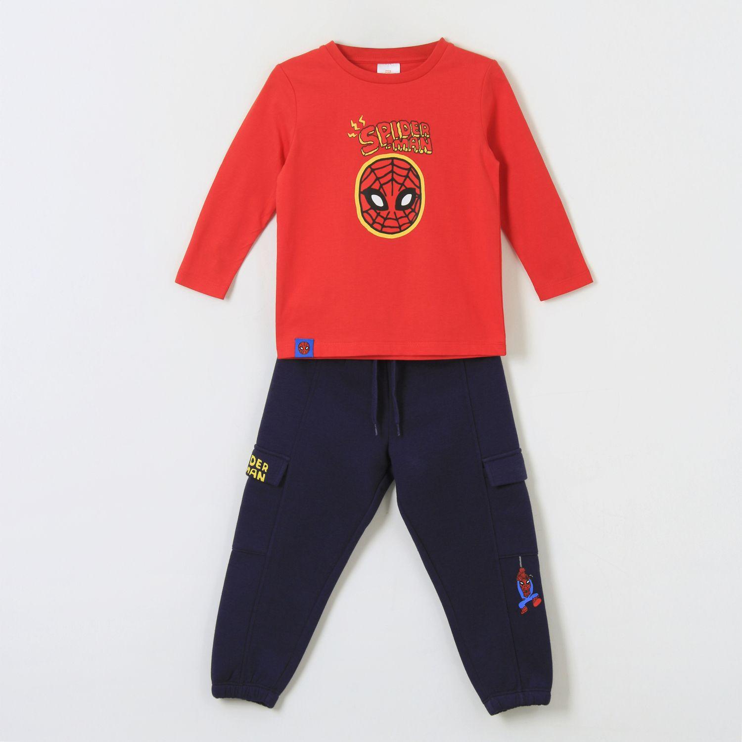 Conjunto Niño Spiderman Face Rojo Marvel-0