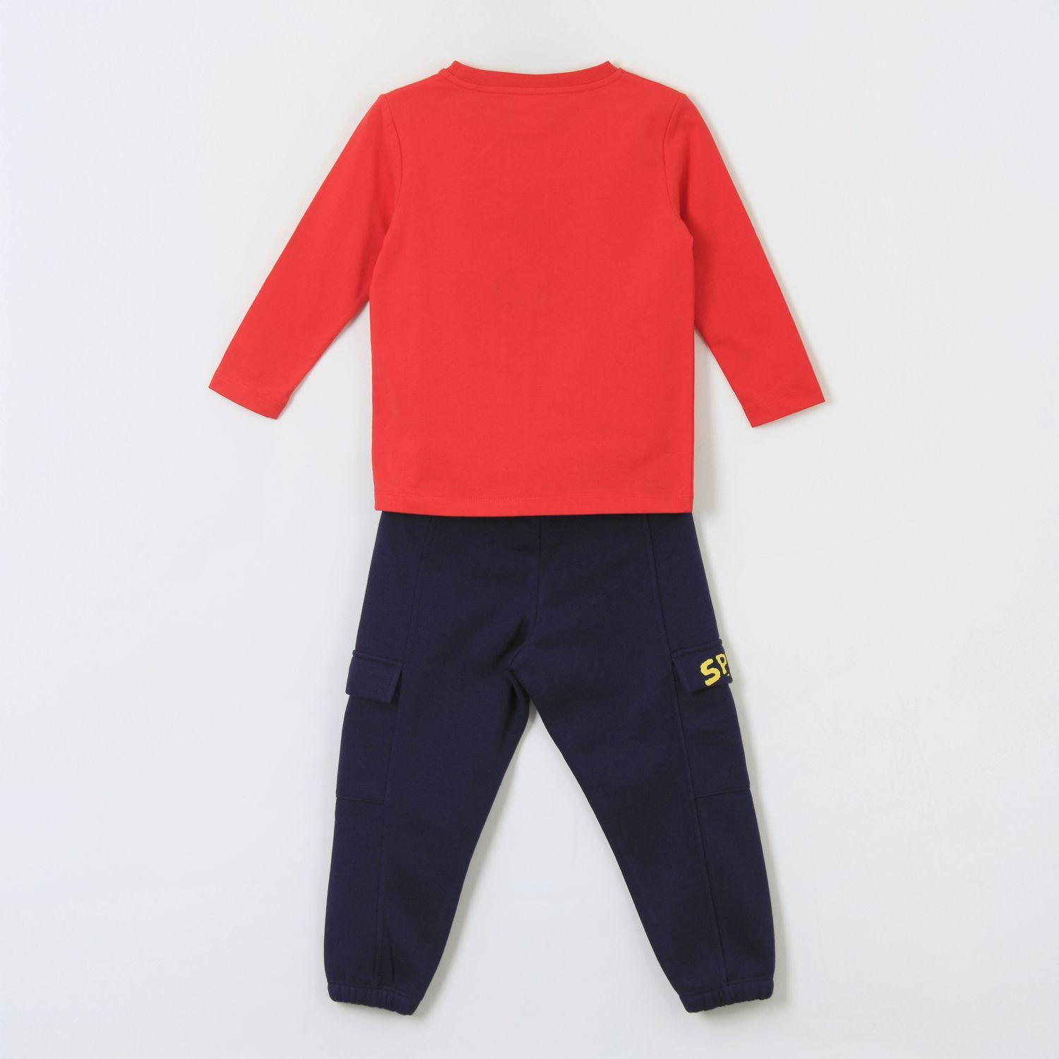 Conjunto Niño Spiderman Face Rojo Marvel-1