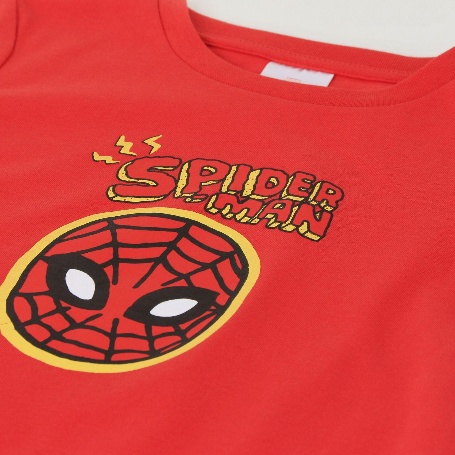 Conjunto Niño Spiderman Face Rojo Marvel-2