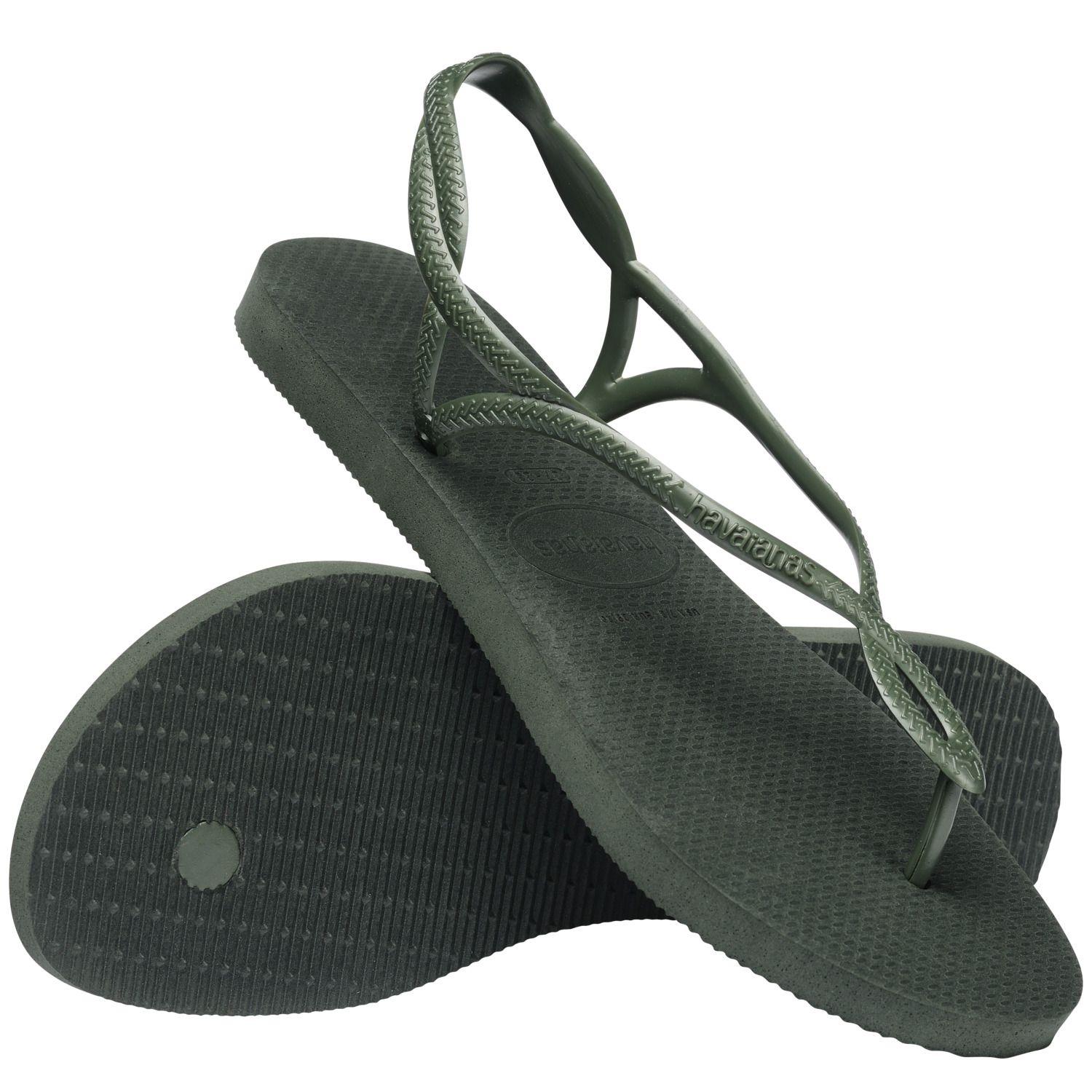 Sandalia Mujer Luna Verde Oliva Havaianas-3