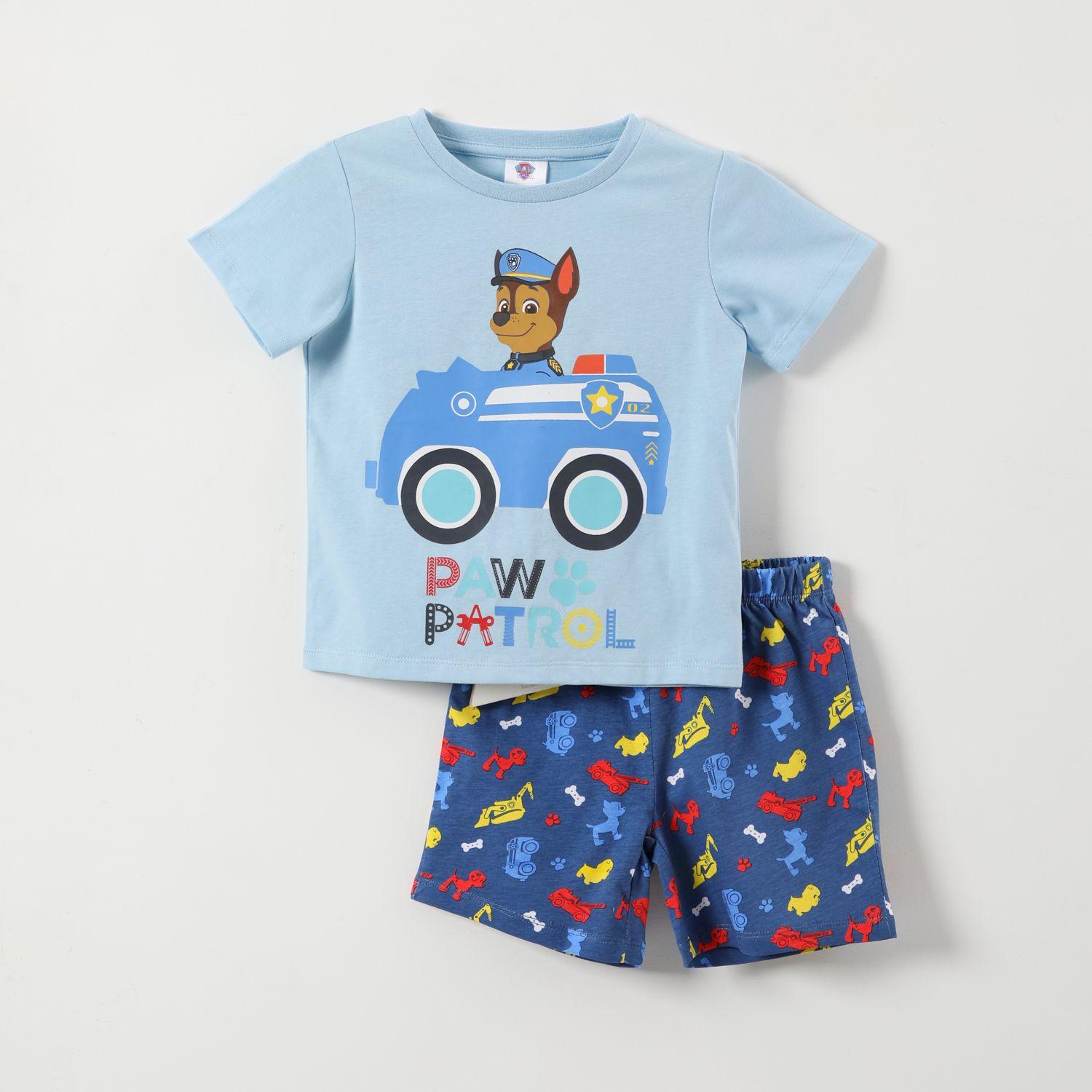 Pijama Corto Niño Auto Celeste Paw Patrol-0