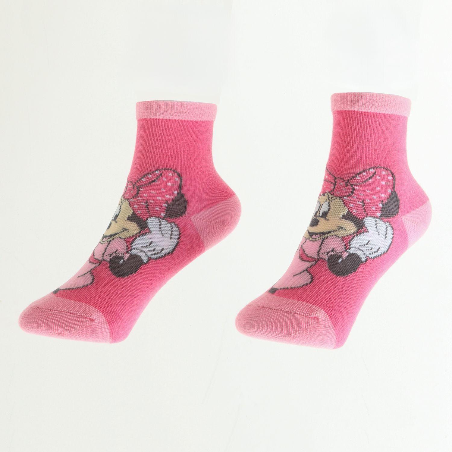 Pack Calcetines Niña Minnie Puntos Rosado Disney-1