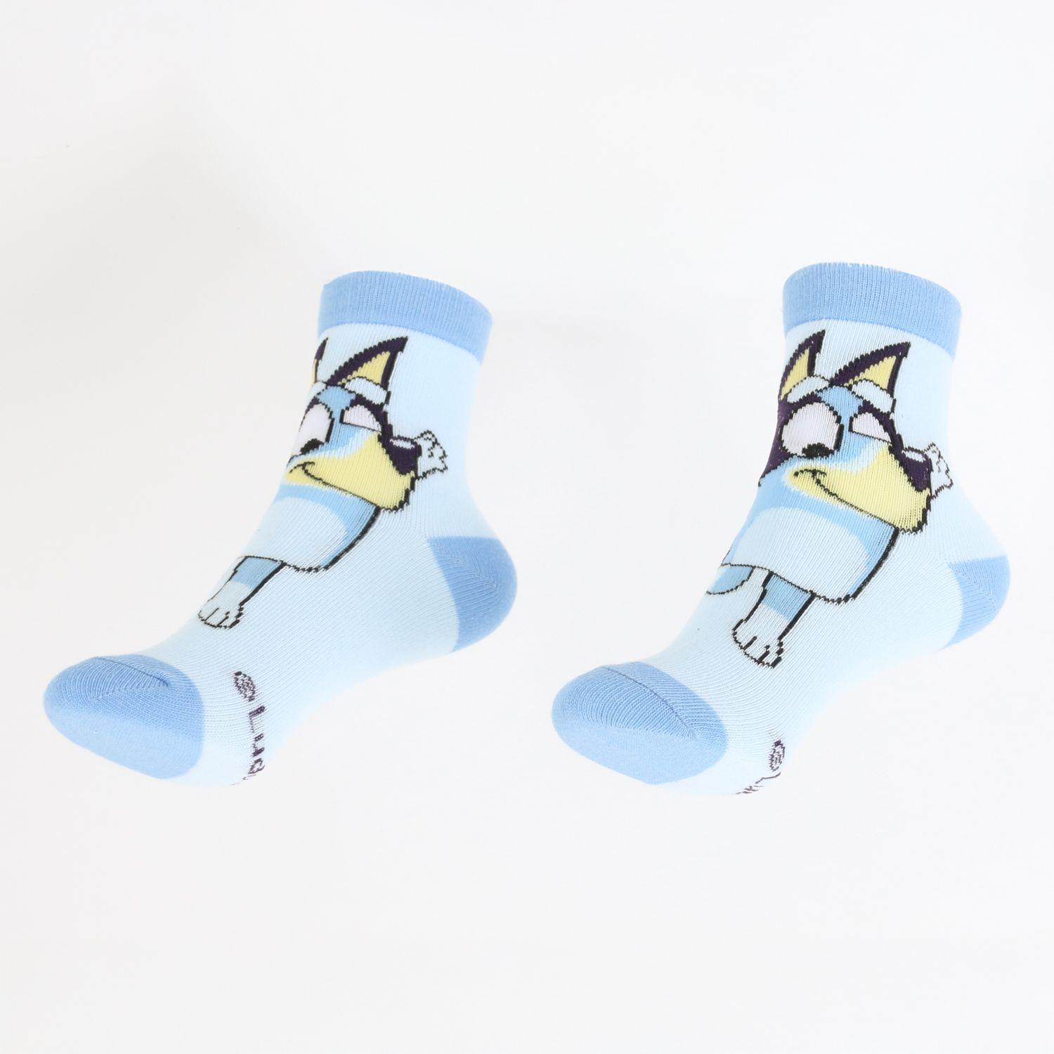 Tripack Calcetines Niño Celeste Rayas Bluey-9