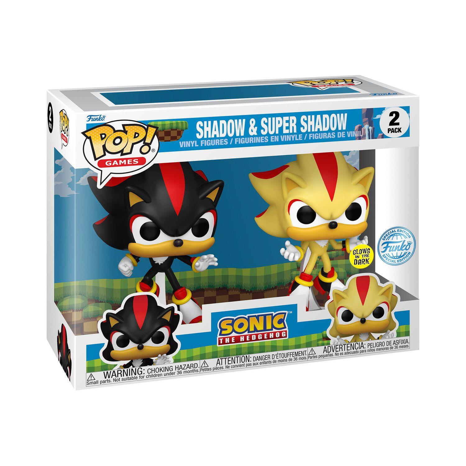 Funko Pop Sonic: Shadow $ Súper Shadow With Glow 2 Pack-2