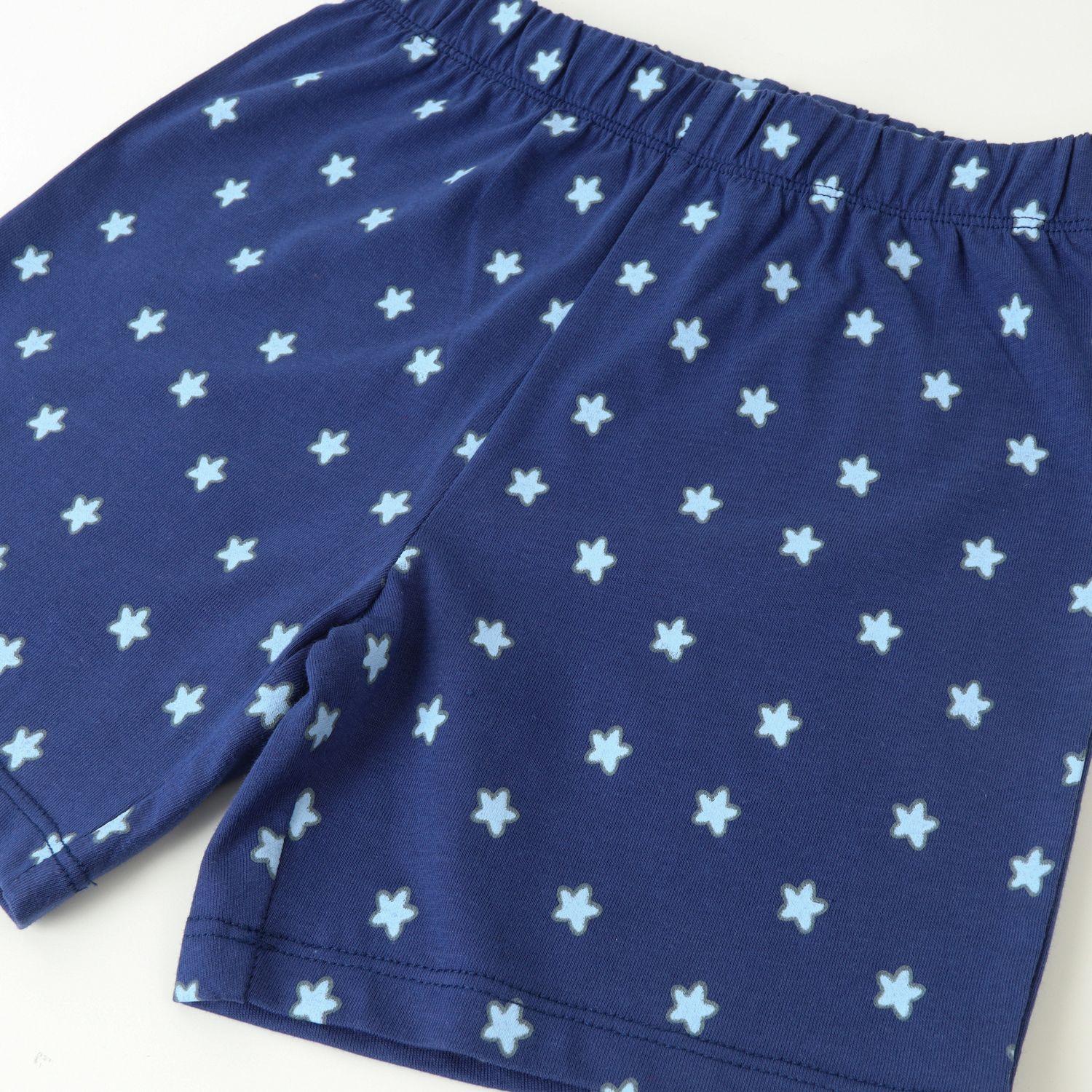 Pijama Manga Corta Niño Azul Estrellas Bluey-3