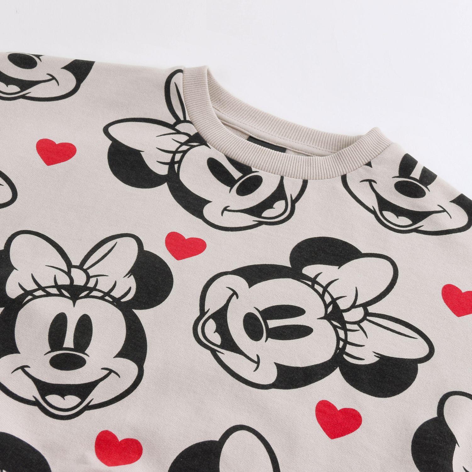 Conjunto Buzo Niña Minnie Disney Full Print Beige-2