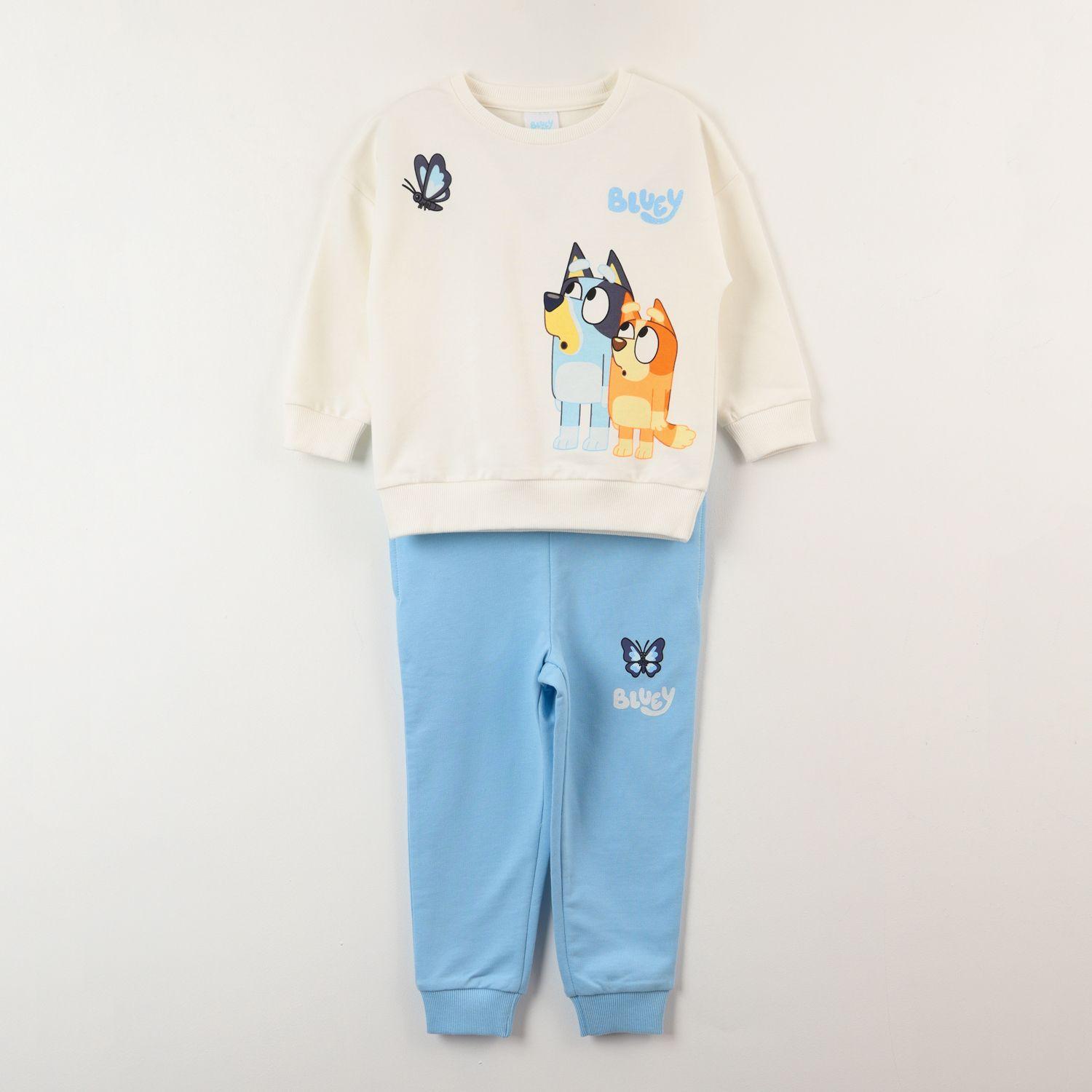 Conjunto Buzo Niña Butterfly Beige Bingo Y Bluey-0