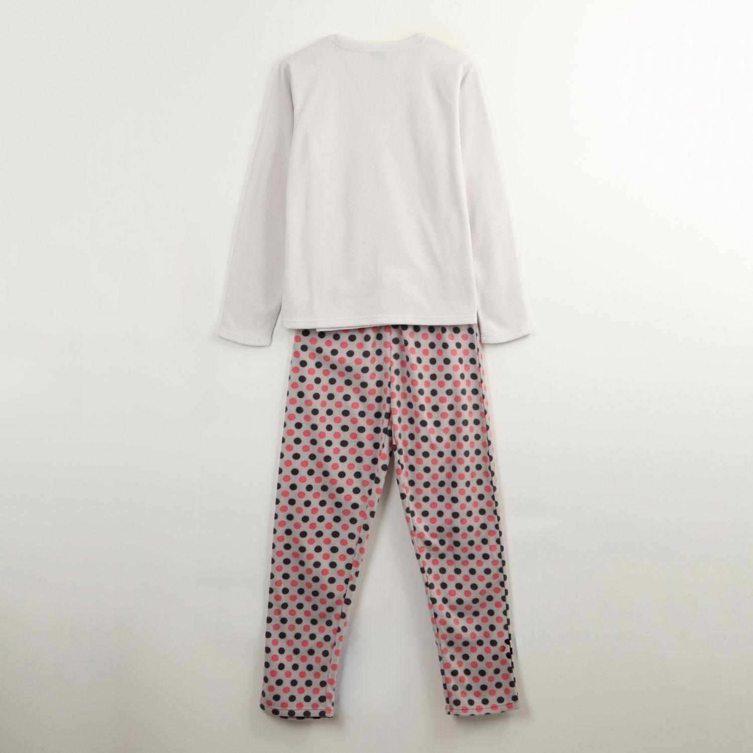 Pijama Polar Mujer Minnie Posando Gris Disney-5