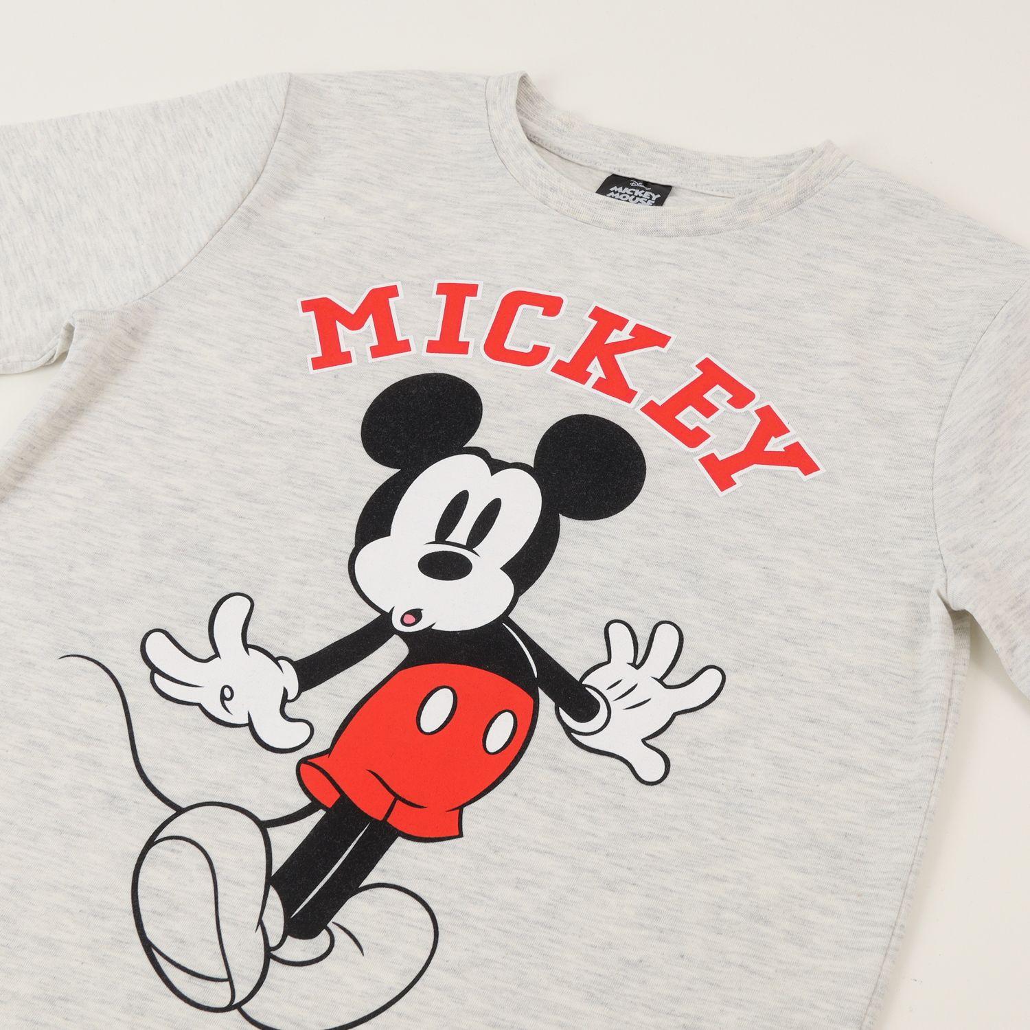 Polera Manga Corta Niño Gris Mickey Mouse Surprise Disney-2