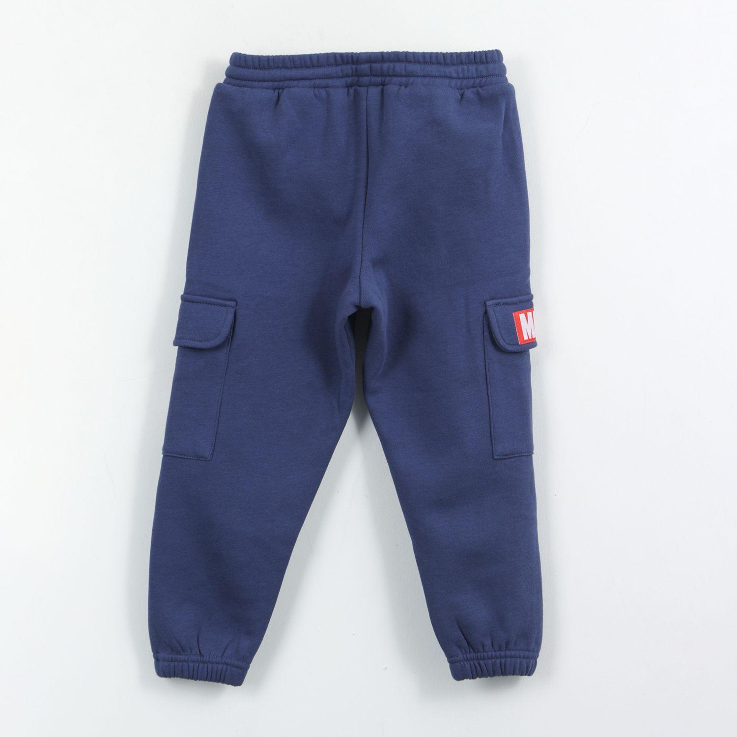 Pantalón de Buzo Niño Bolsillos Laterales Spidey Azul Marvel-1