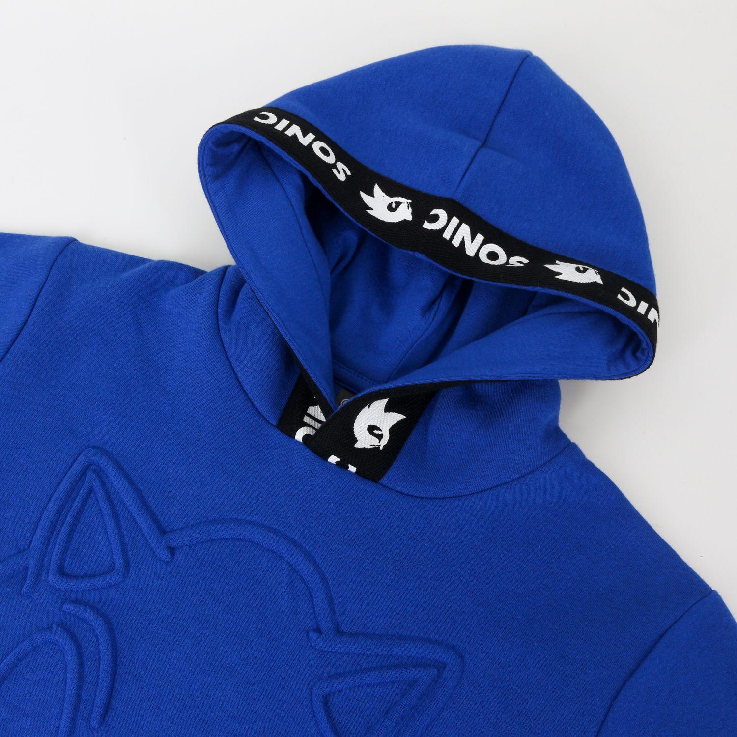 Polerón Niño Hoodie Personaje Azul Sonic-2