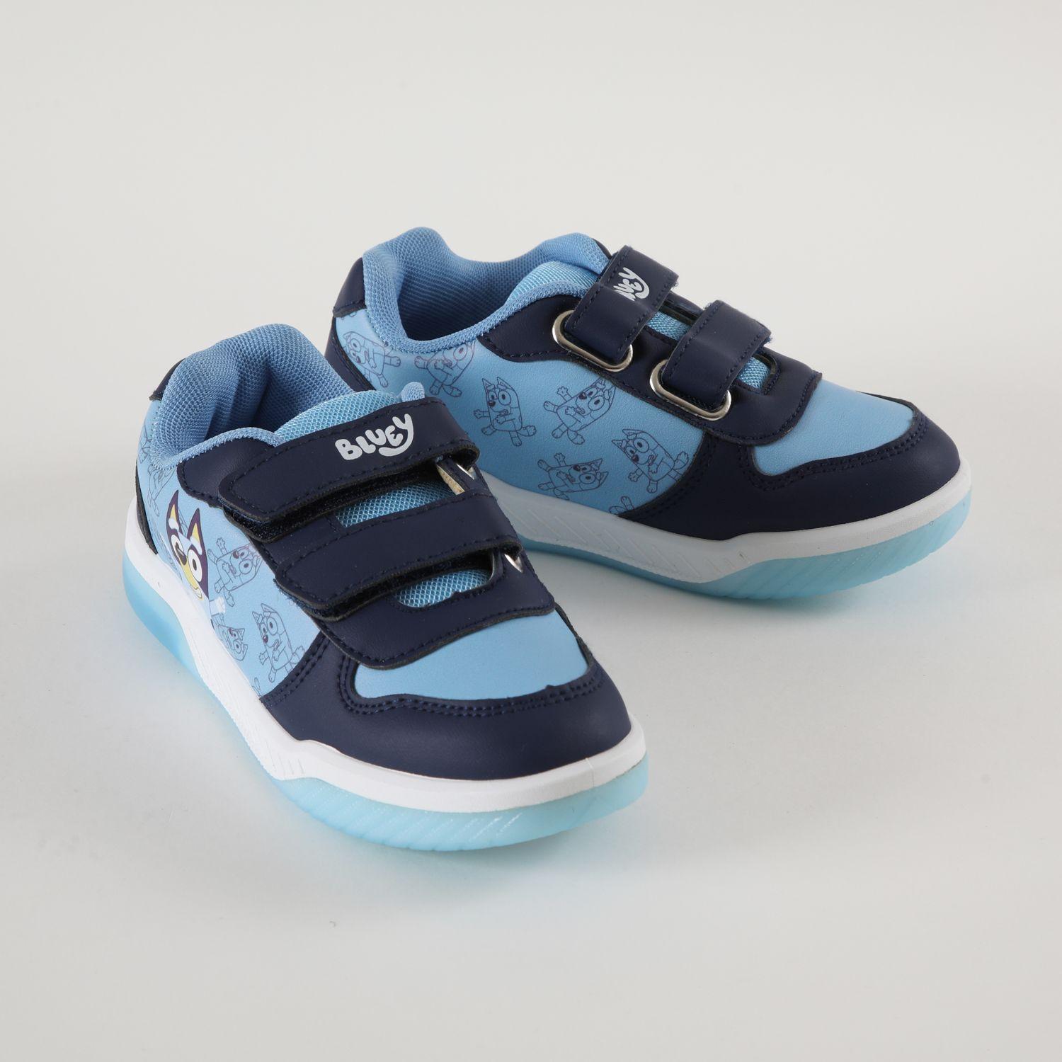 Zapatilla Con Luces Niño Full Print Azul Bluey-2