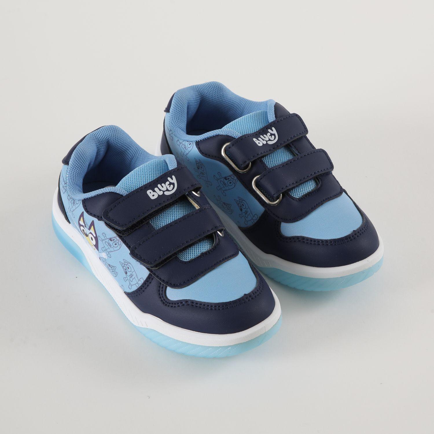 Zapatilla Con Luces Niño Full Print Azul Bluey-1