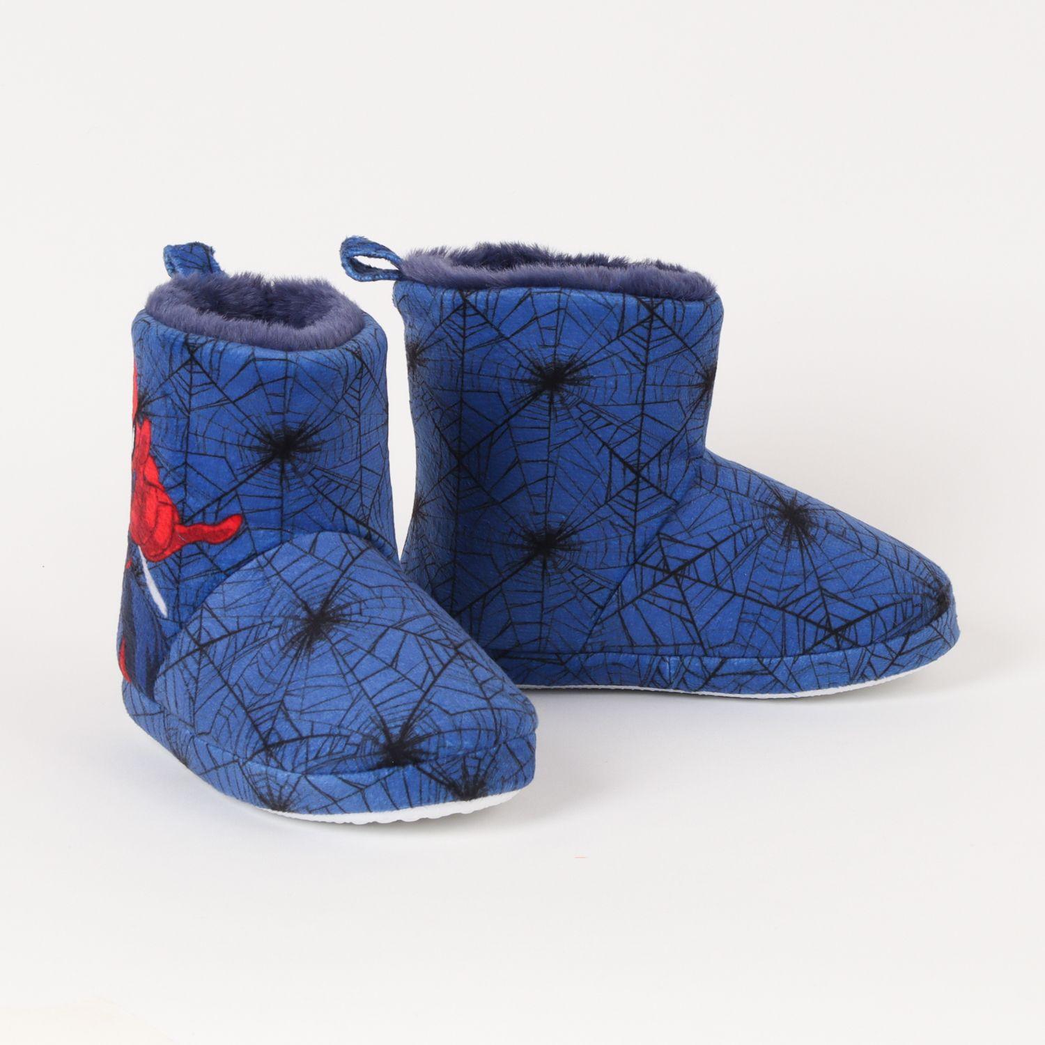 Pantufla Bota Niño Spiderman Throwing Web Azul Marvel-0