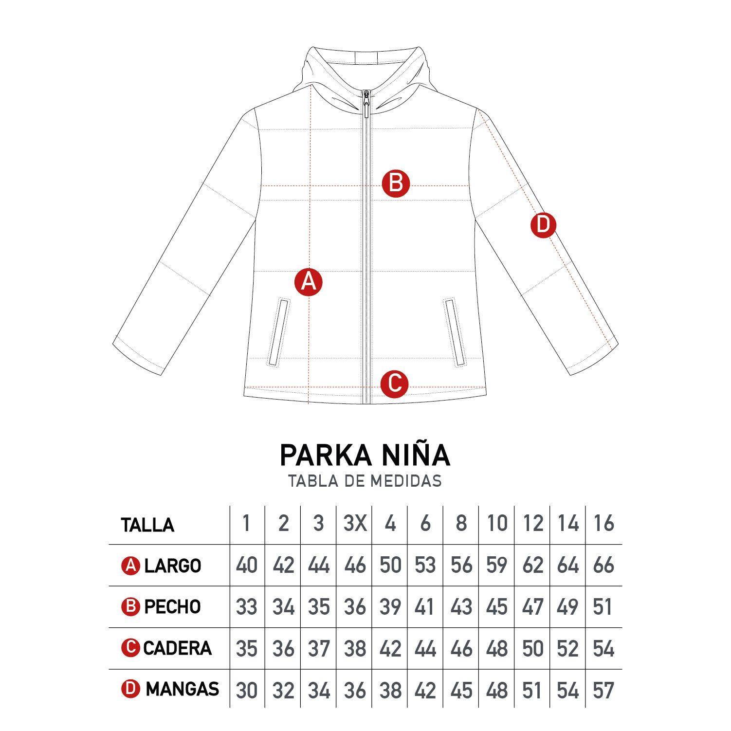 Parka Niña Minnie All Faces Rojo Disney-3
