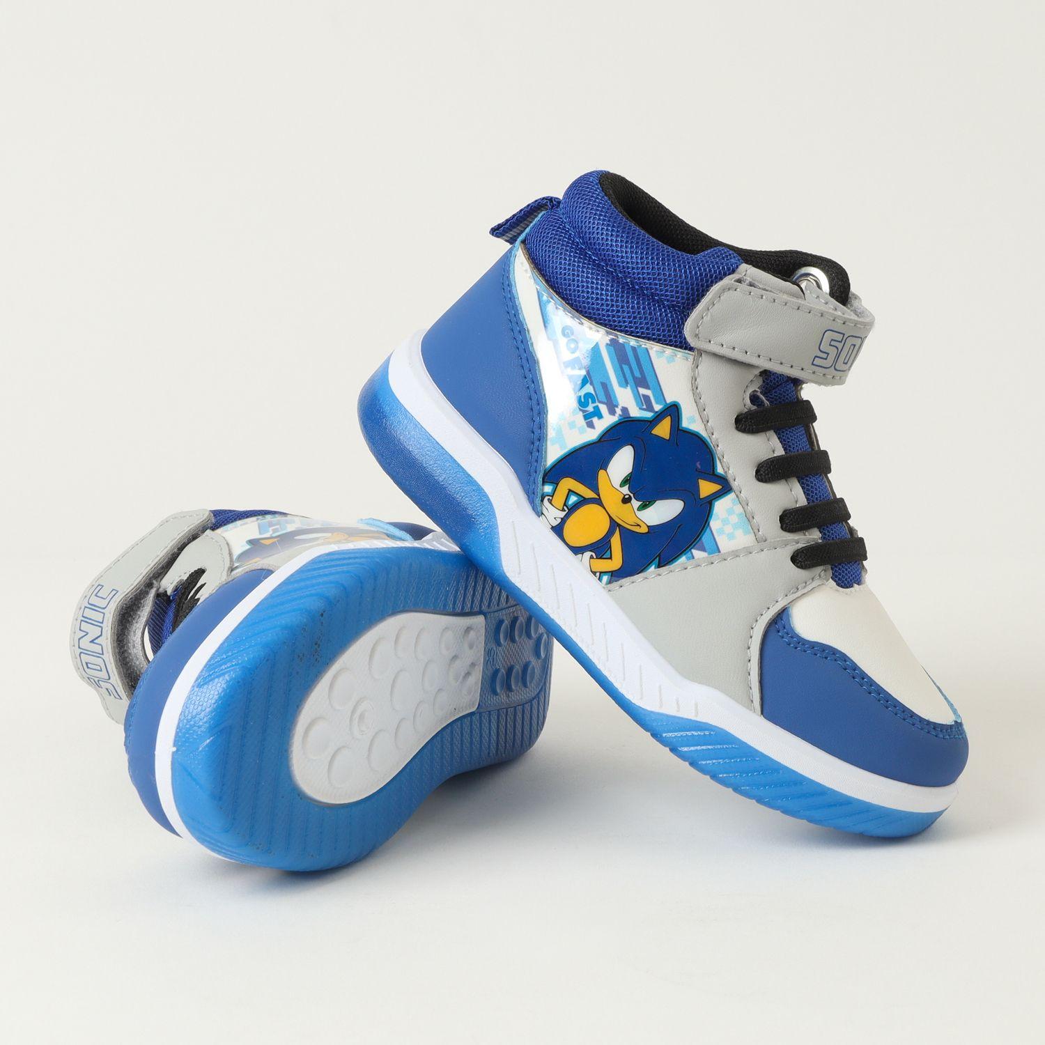 Zapatilla Con Luces Niño Go Fast Azul Sonic-3