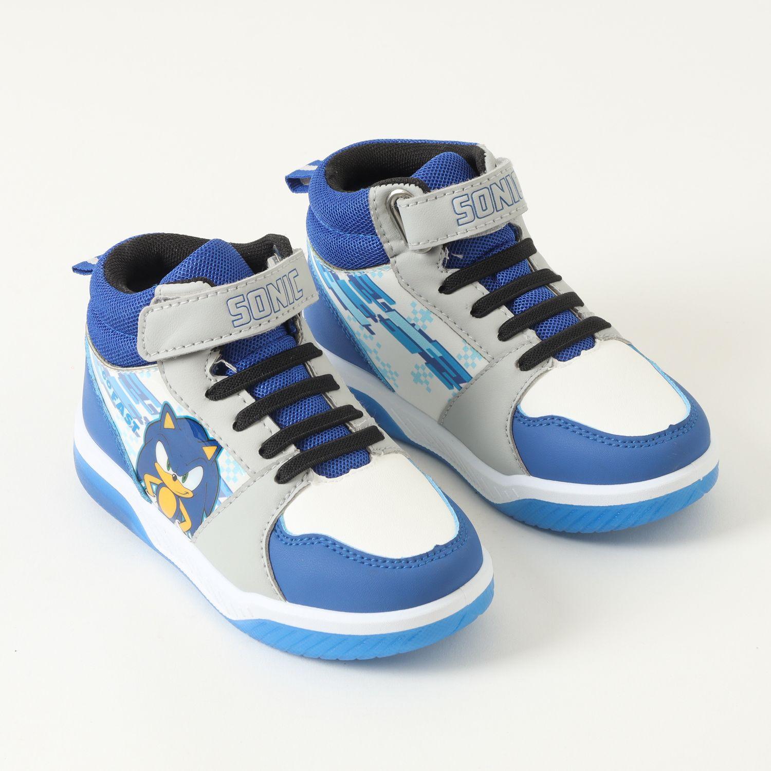 Zapatilla Con Luces Niño Go Fast Azul Sonic-1