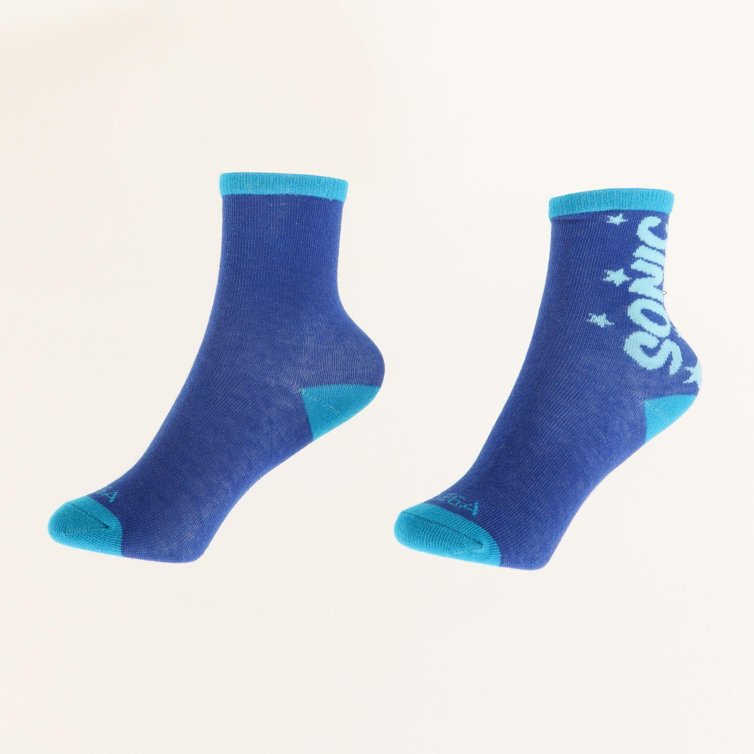 Tripack Calcetines Niño Azul Full Print Sonic-1