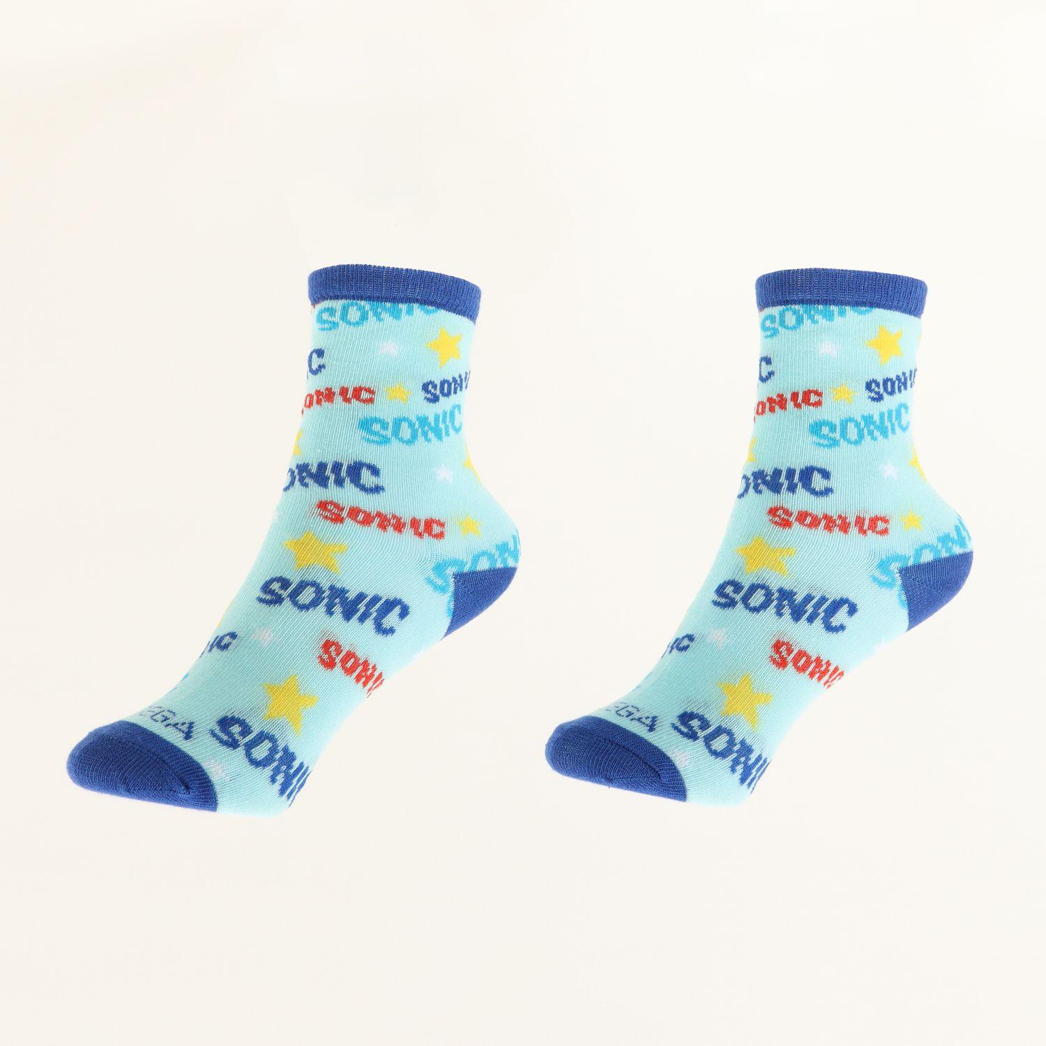 Tripack Calcetines Niño Azul Full Print Sonic-4