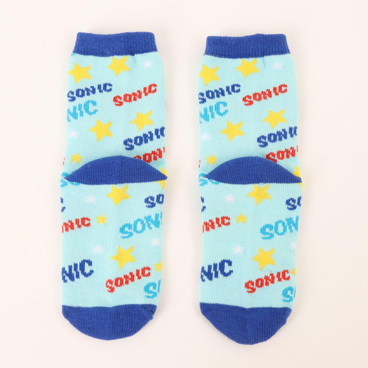 Tripack Calcetines Niño Azul Full Print Sonic-6