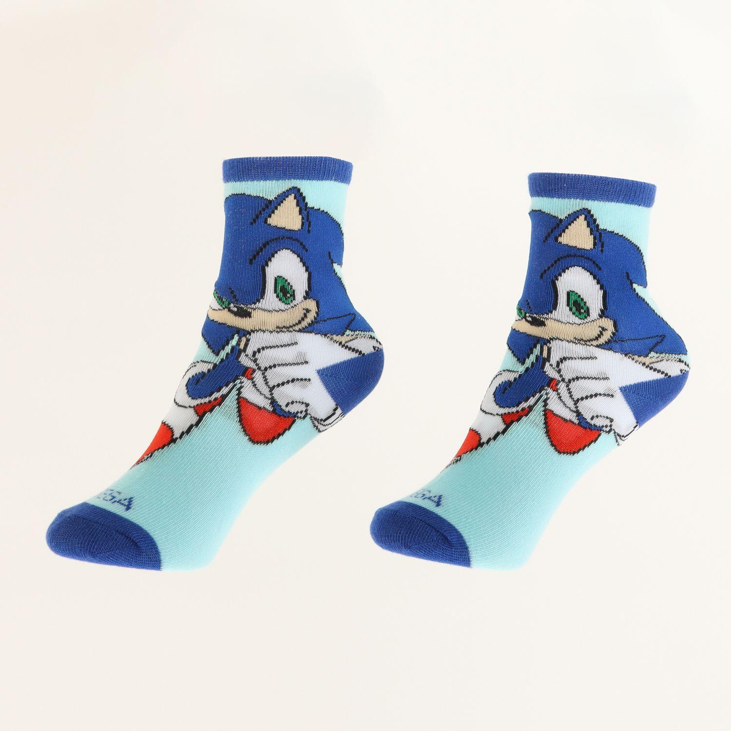 Tripack Calcetines Niño Azul Full Print Sonic-7