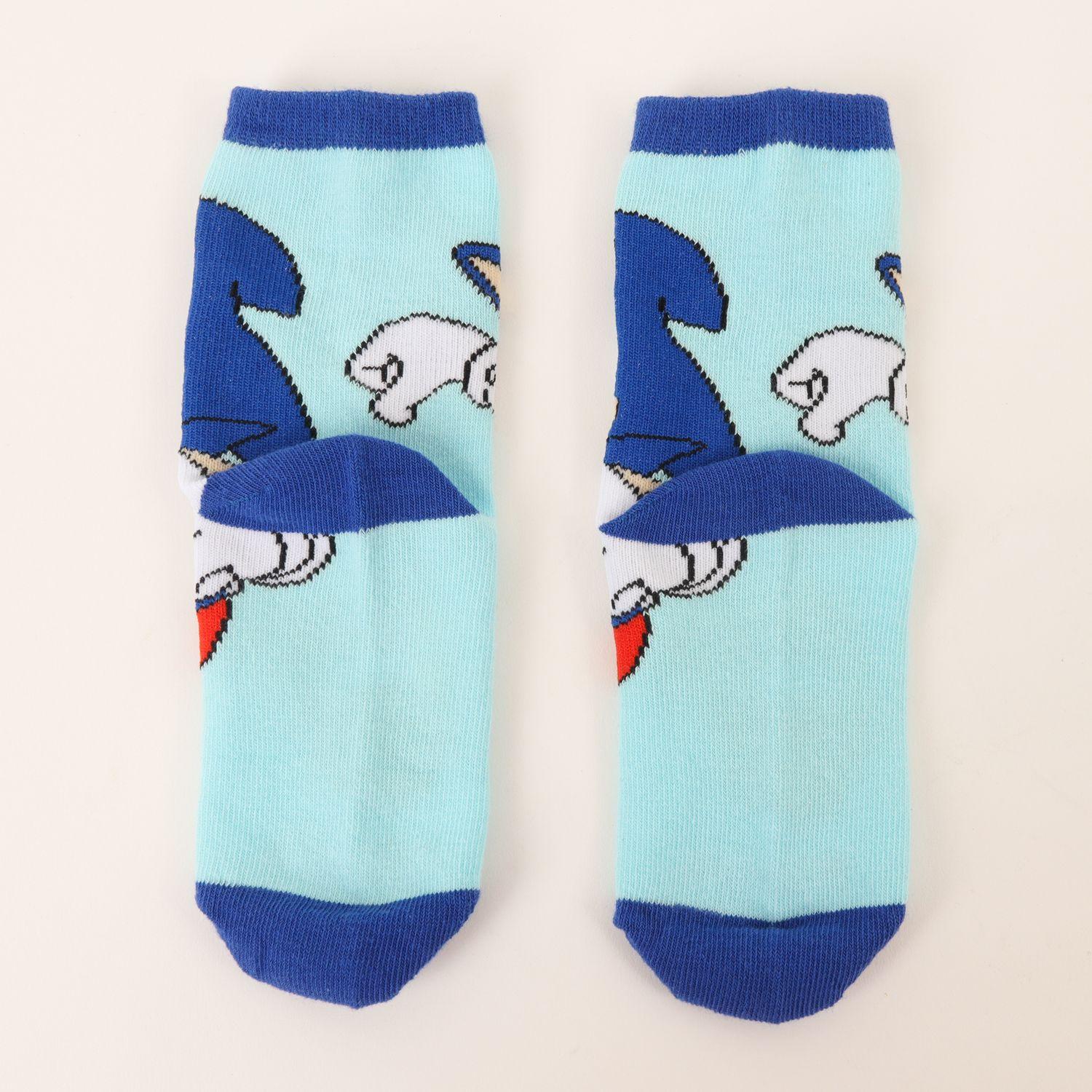 Tripack Calcetines Niño Azul Full Print Sonic-9