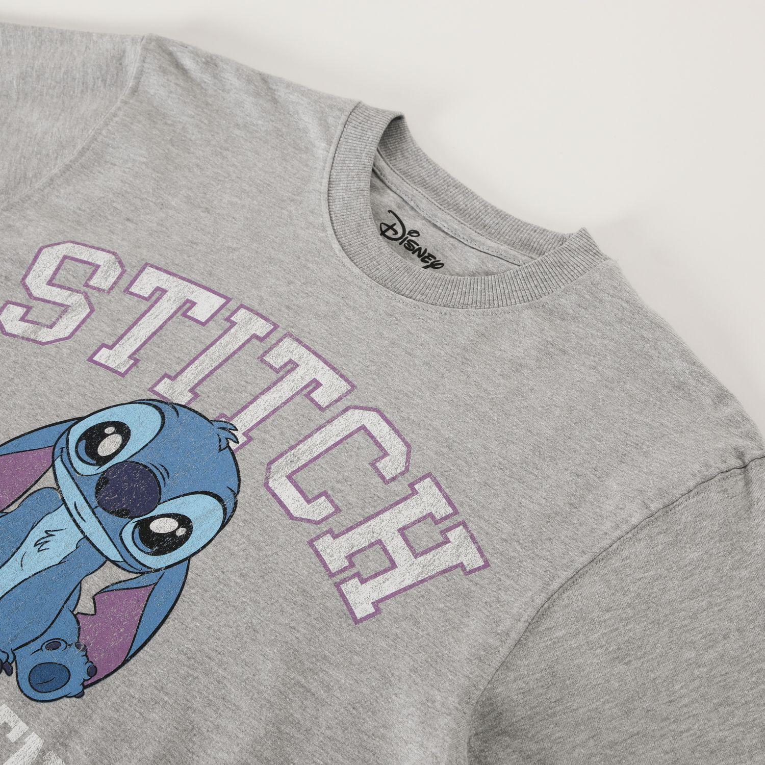 Poleron Cerrado Mujer Lilo & Stitch Gris Disney-1