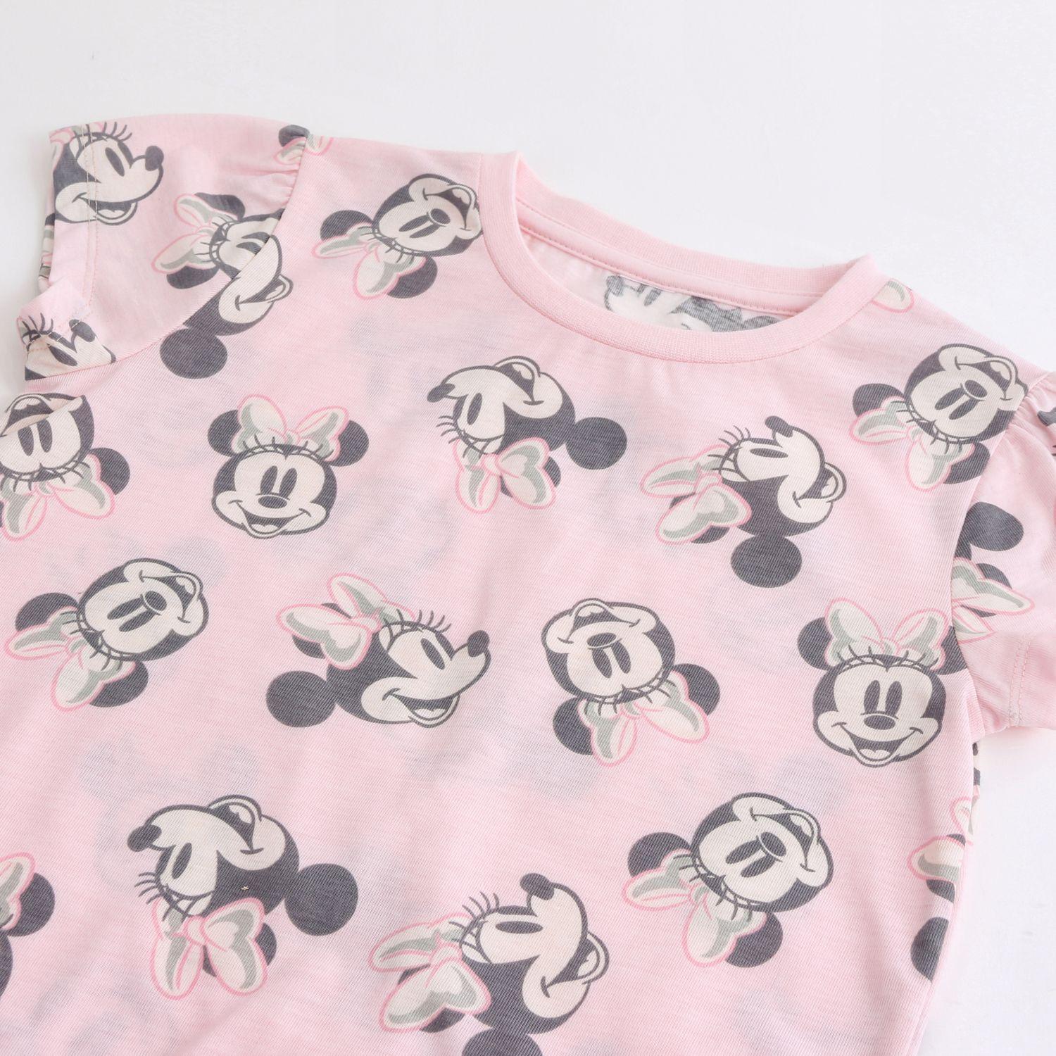 Pijama Manga Corta Niña Minnie Disney Full Print Rosado-2