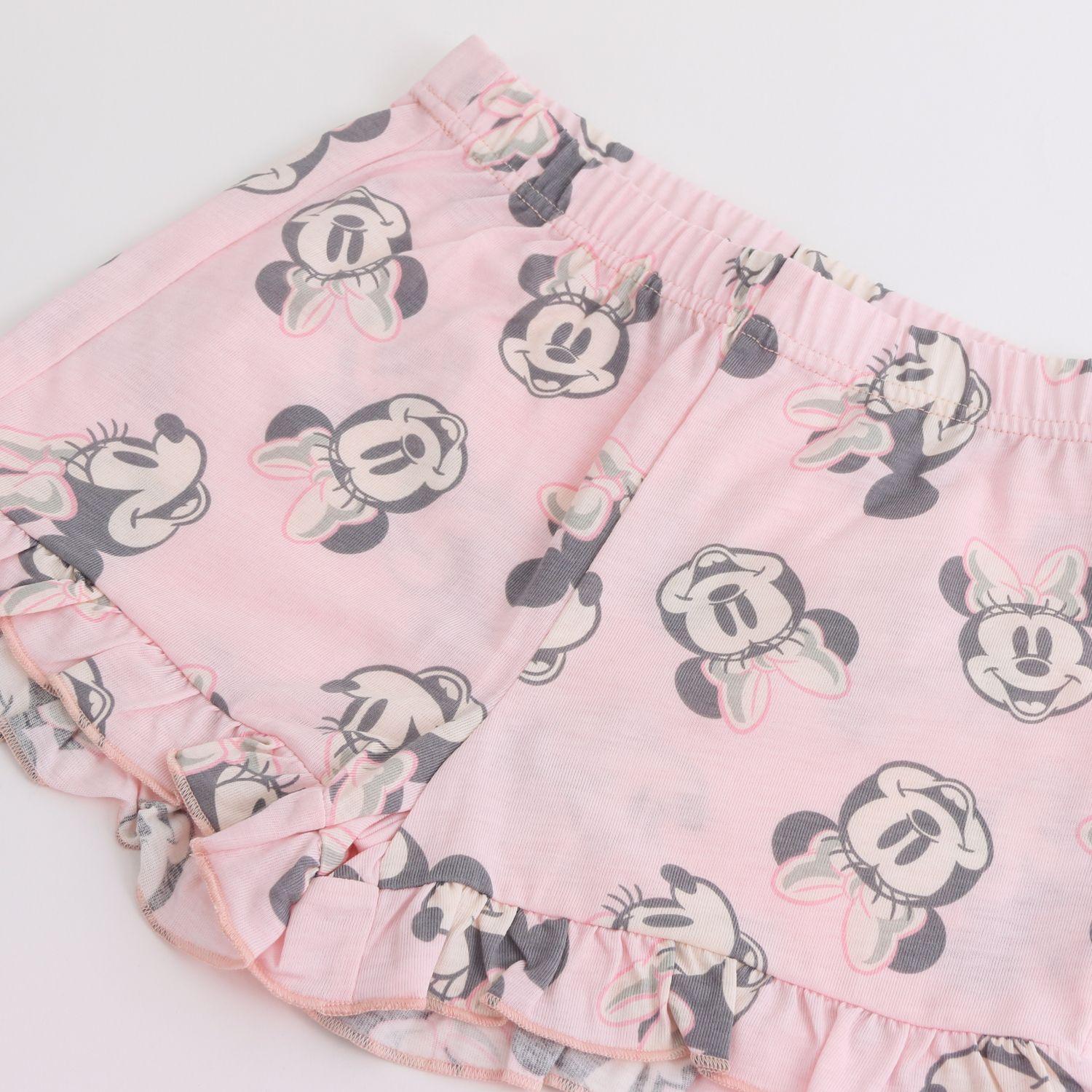 Pijama Manga Corta Niña Minnie Disney Full Print Rosado-3