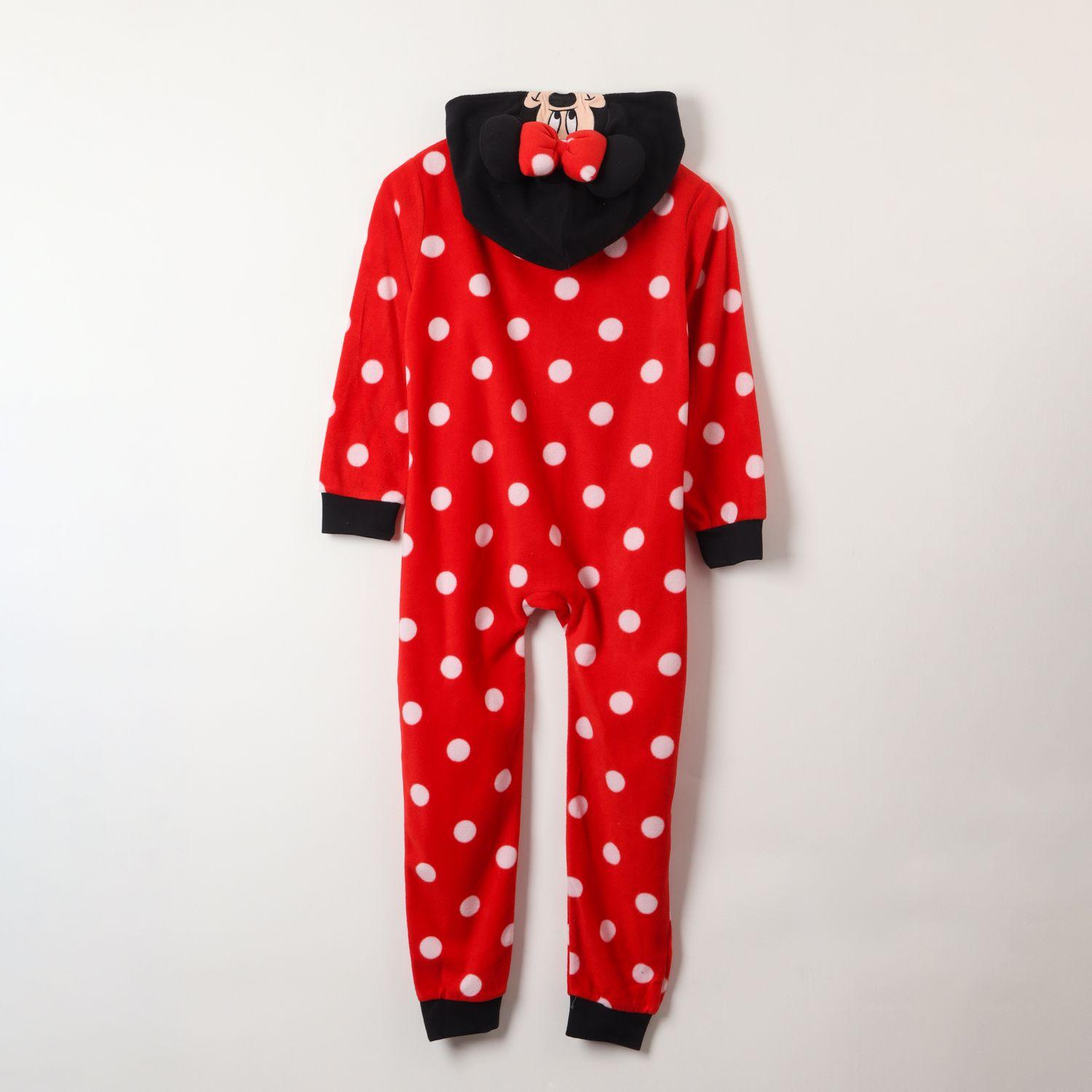 Pijama Polar Niña Minnie Entero Rojo Disney (Talla 6,8 y 10)-2
