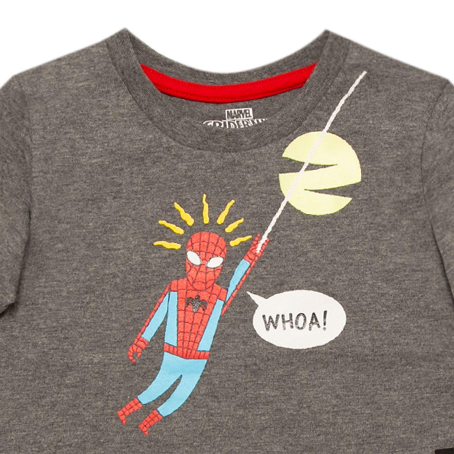 Polera Niño Spiderman Venom Gris Marvel-2