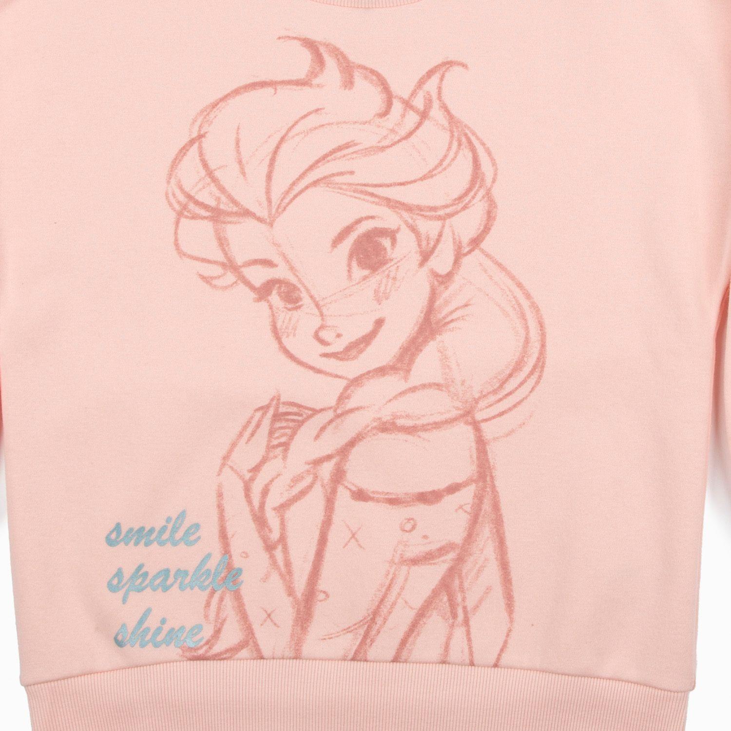 Poleron Niña Frozen Rosado Disney-2