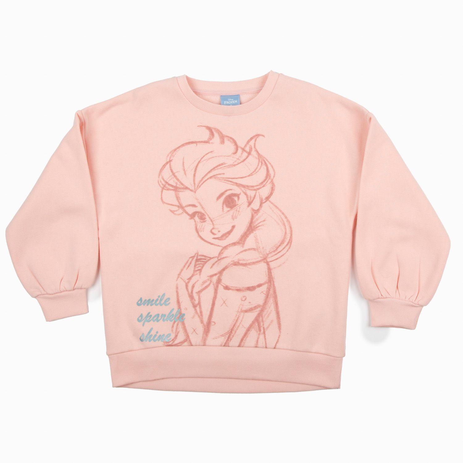 Poleron Niña Frozen Rosado Disney-1