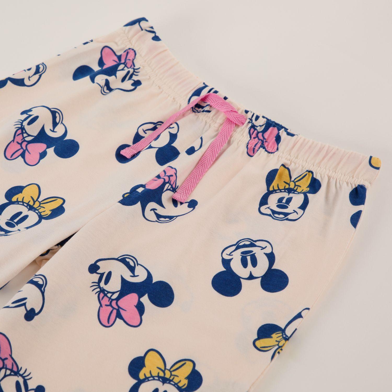 Conjunto Pijama Buzo Niña Minnie Faces Beige Disney-2