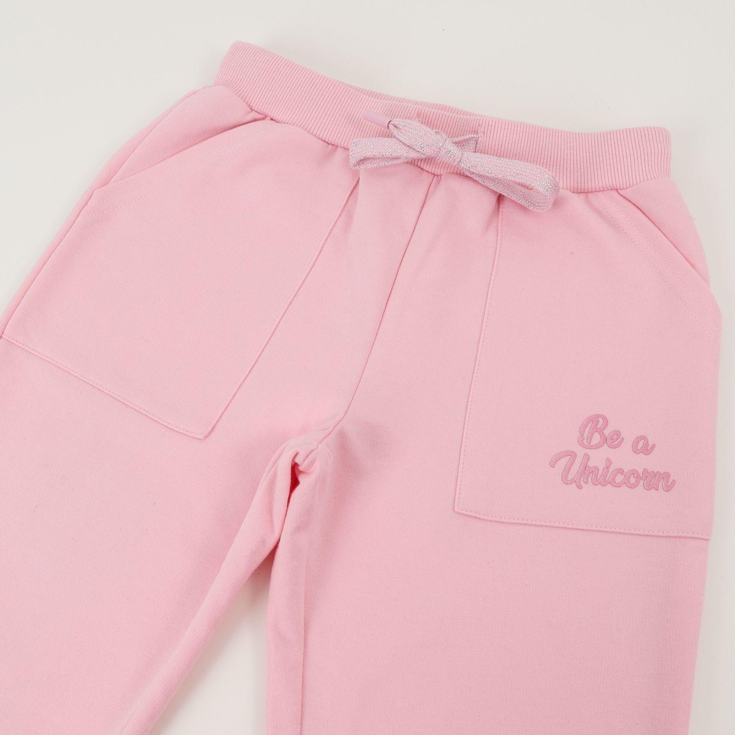 Pantalon De Buzo Niña Palazzo Be Rosado Unicornio-1