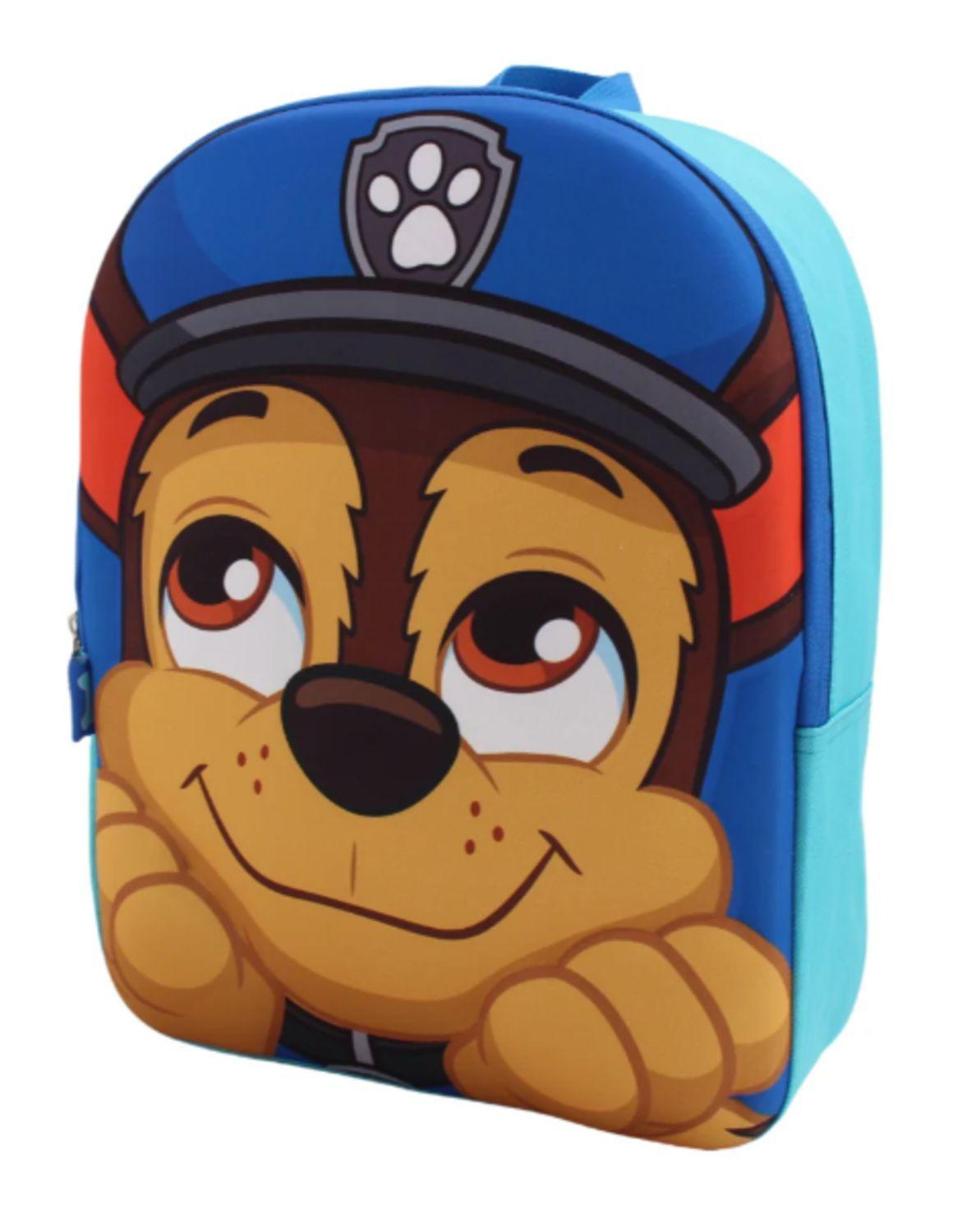 Mochila Niño Chase Face 3D Azul Paw Patrol-4