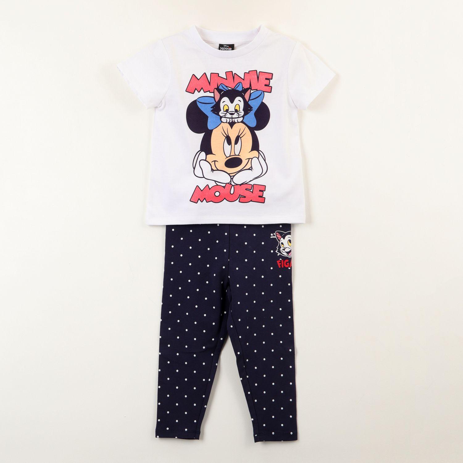 Conjunto Niña Minnie Figaro Blanco Disney-0
