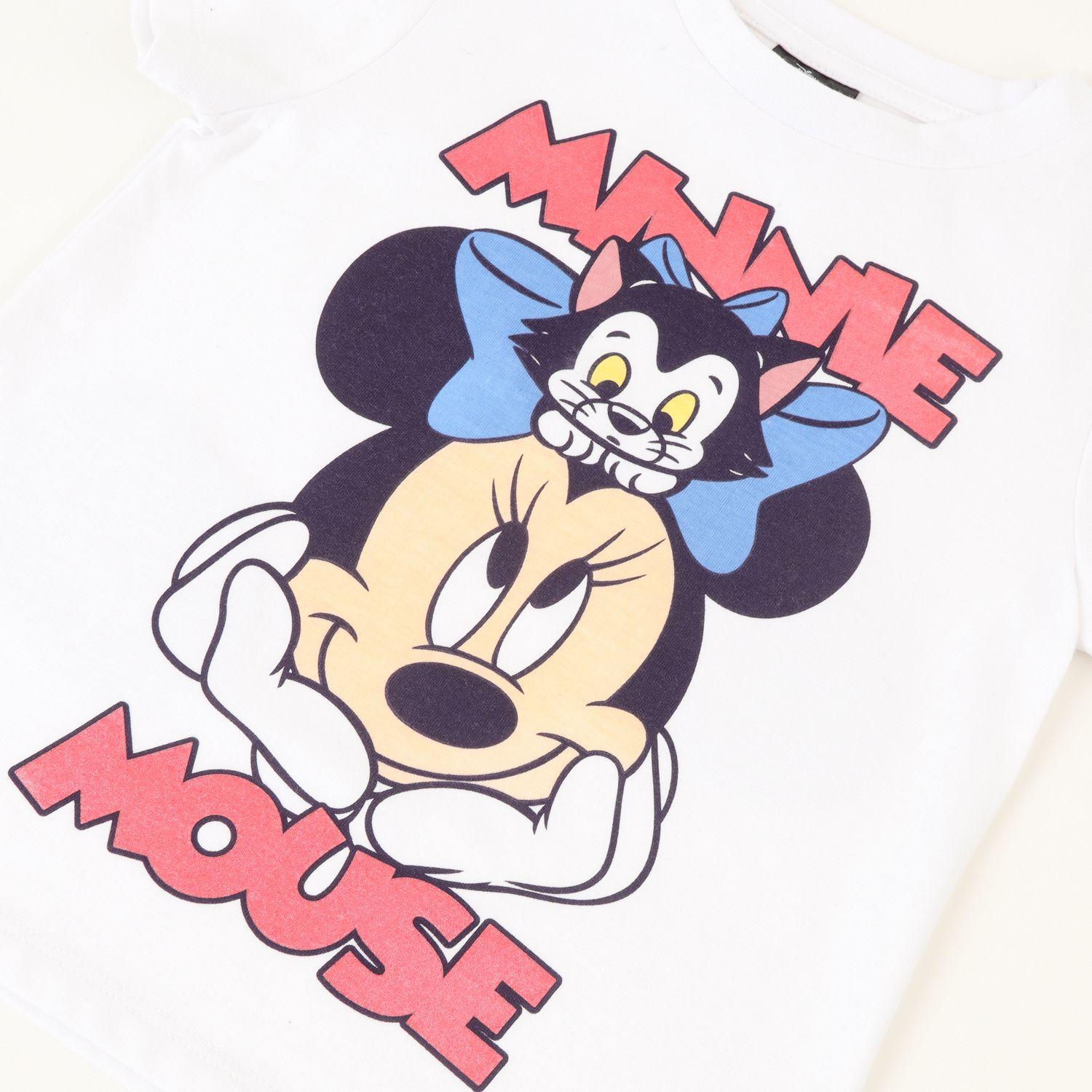 Conjunto Niña Minnie Figaro Blanco Disney-1